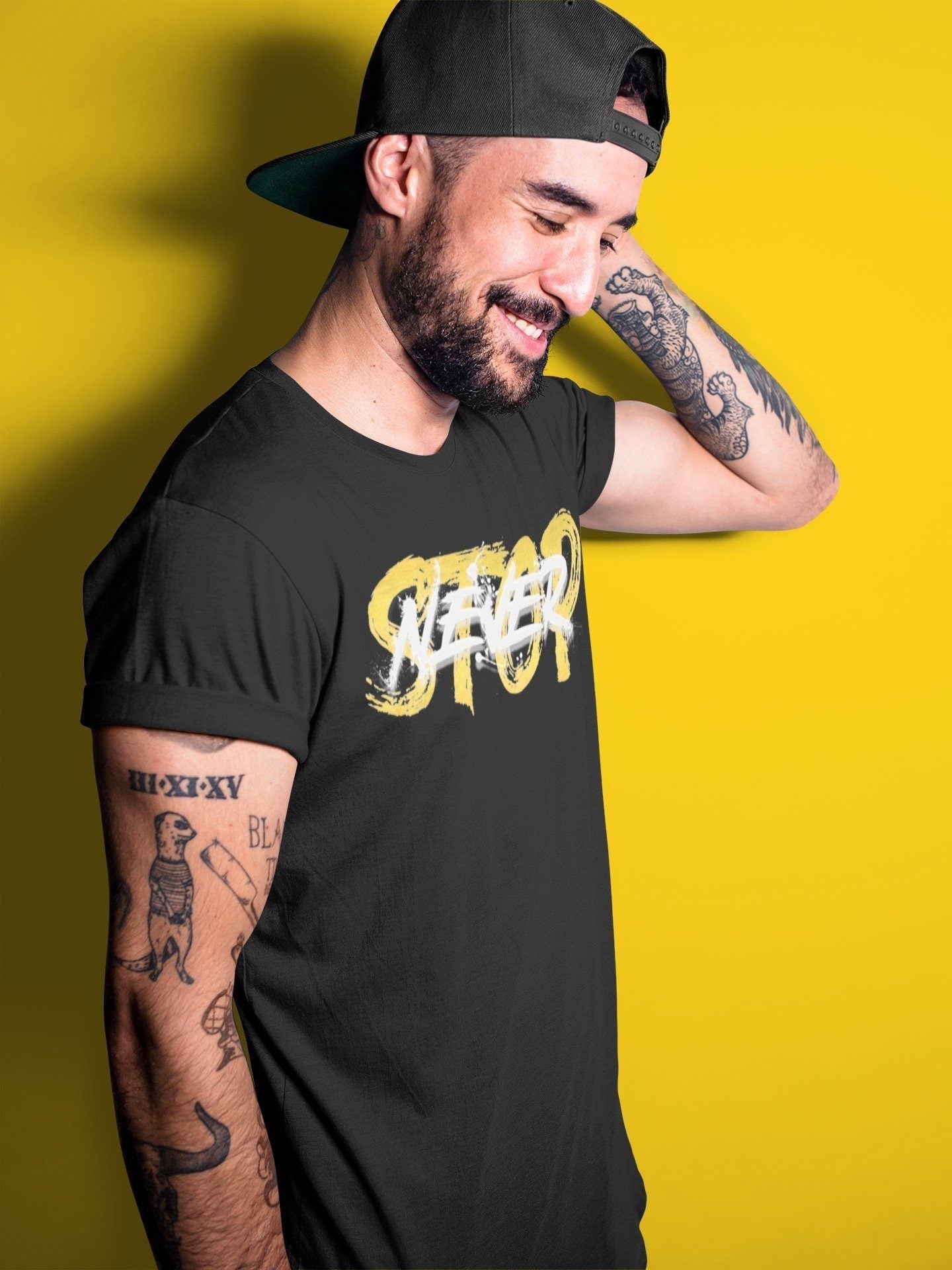 Never Stop Unisex Tops - Dunk Championship Goldenrod
