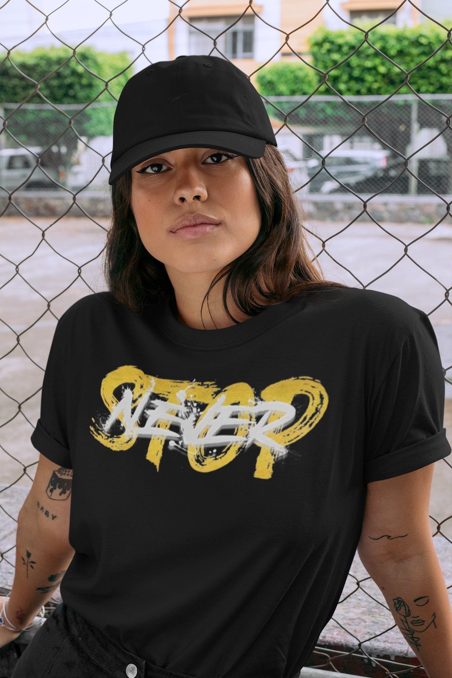 Never Stop Unisex Tops - Dunk Championship Goldenrod
