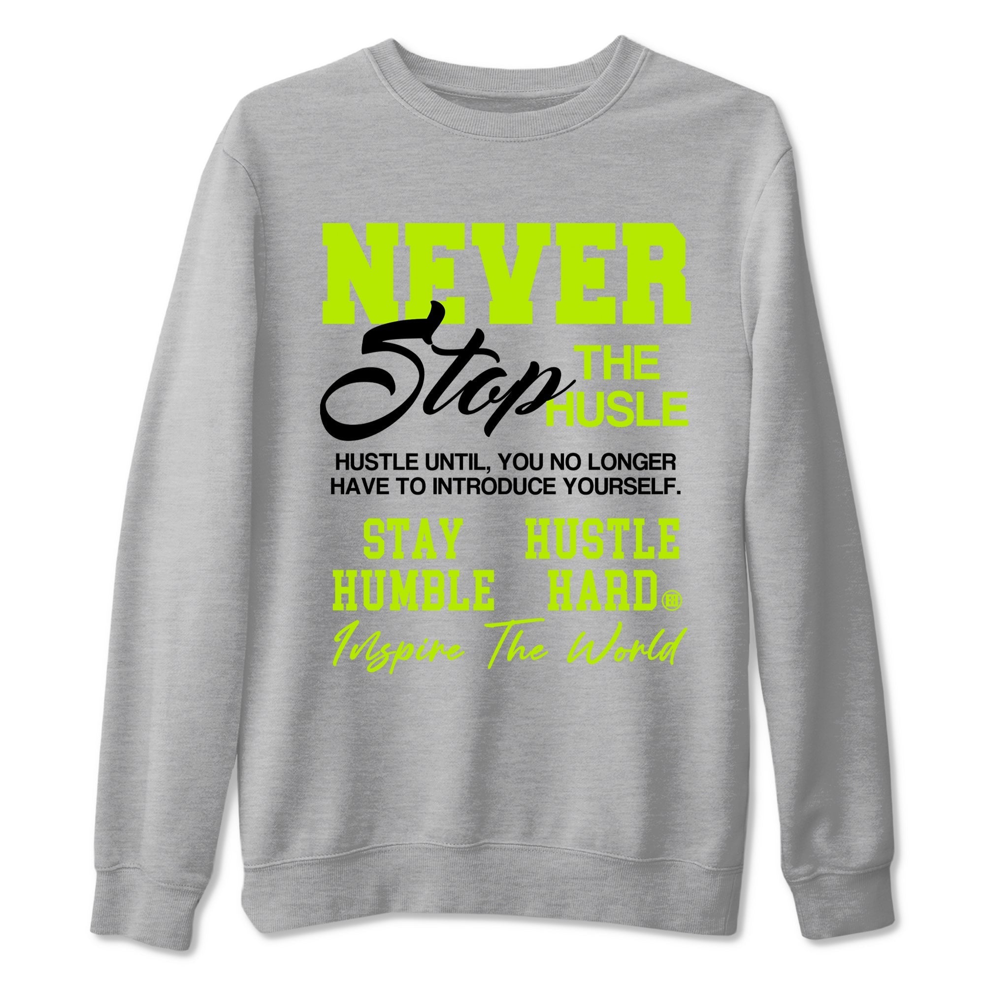 Never Stop The Hustle snkmatch Tees - Air Foamposite One Black Volt