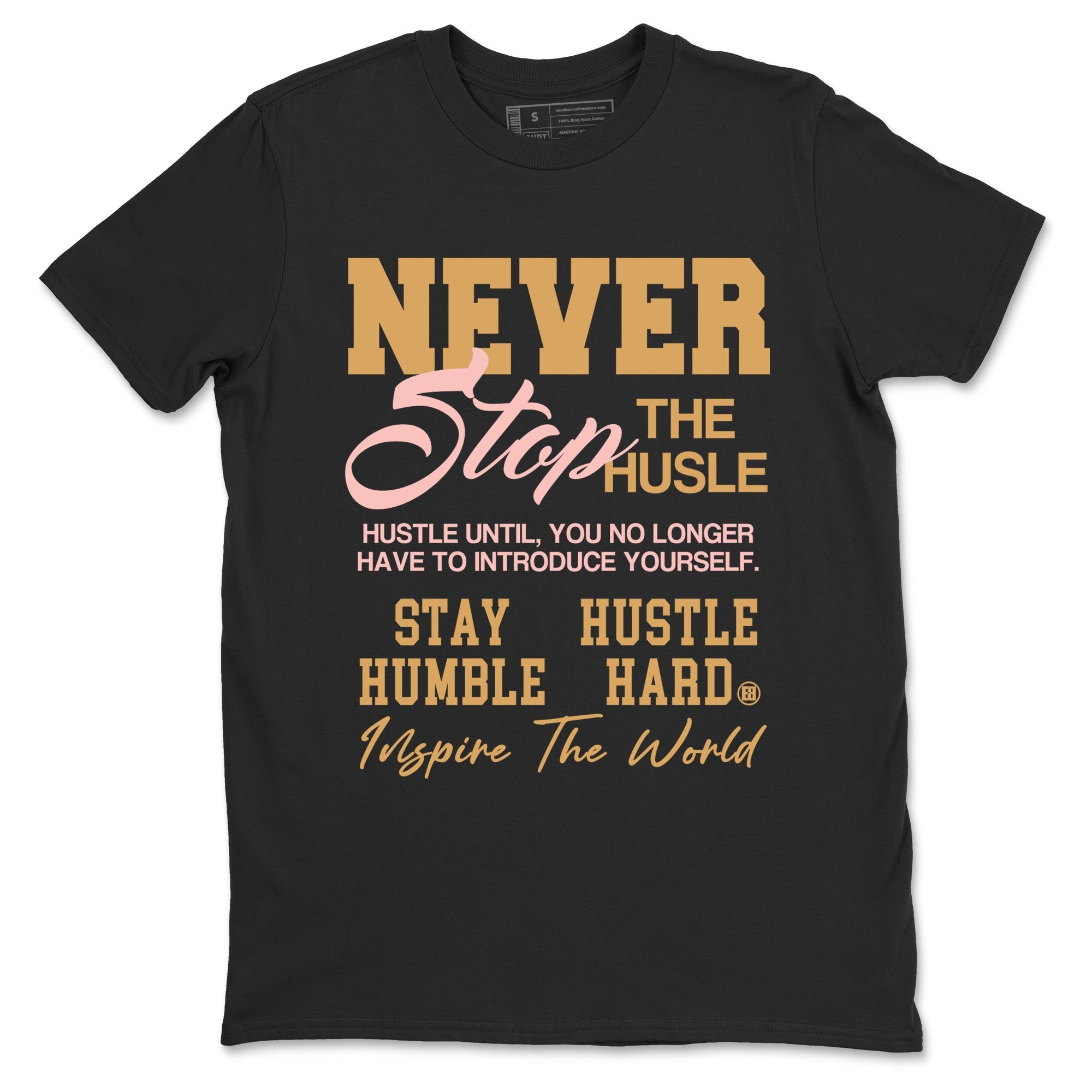 Never Stop The Hustle snkmatch Tees - Air Force 1 Linen