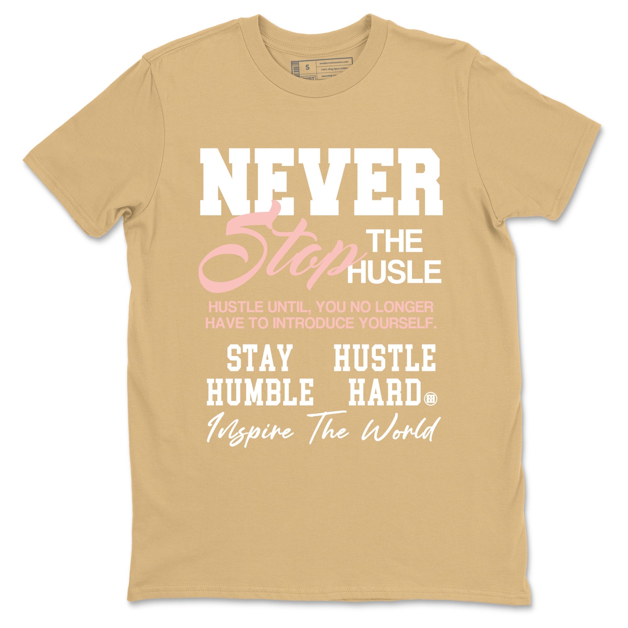 Never Stop The Hustle snkmatch Tees - Air Force 1 Linen