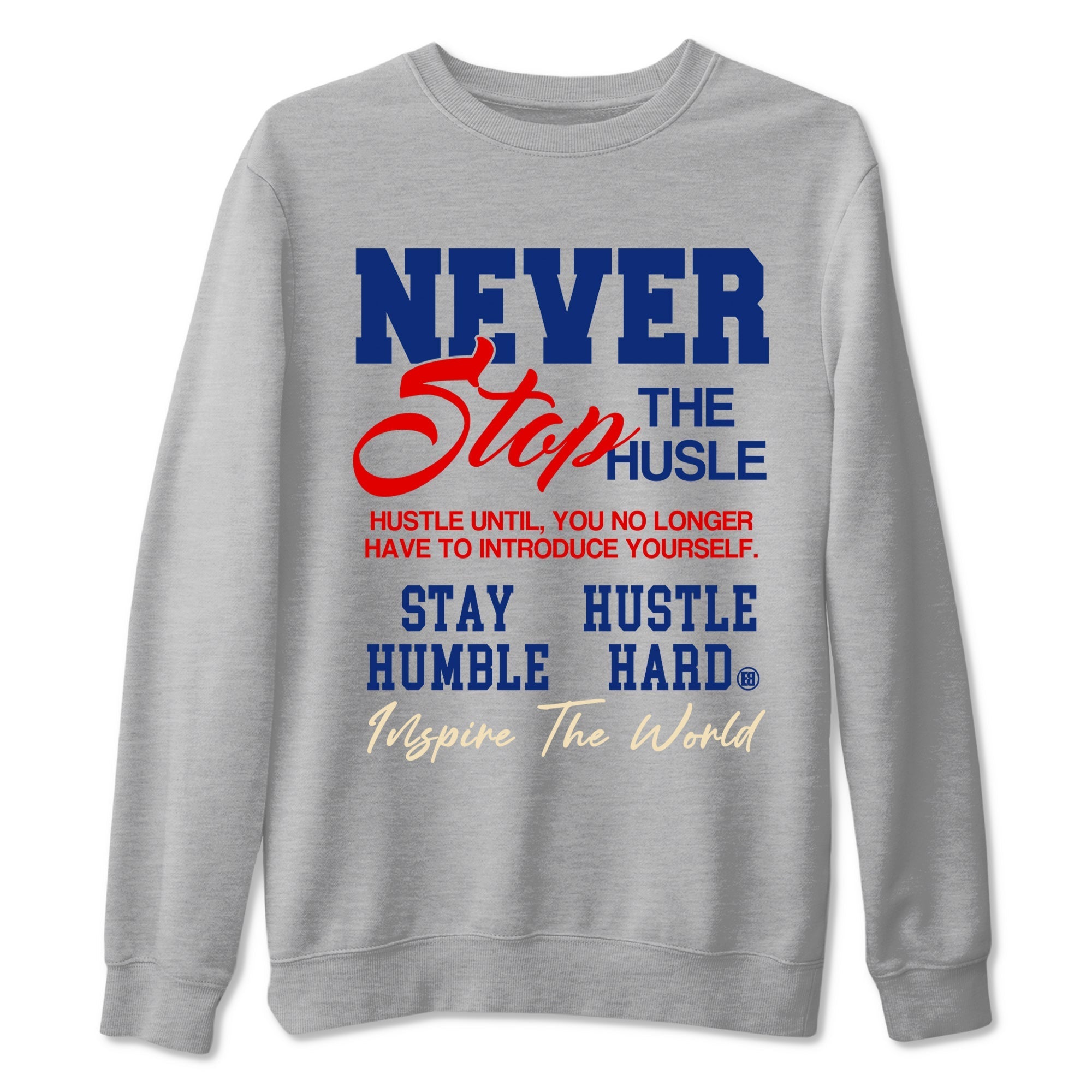 Never Stop The Hustle snkmatch Tees - Air Jordan 1 Rare Air