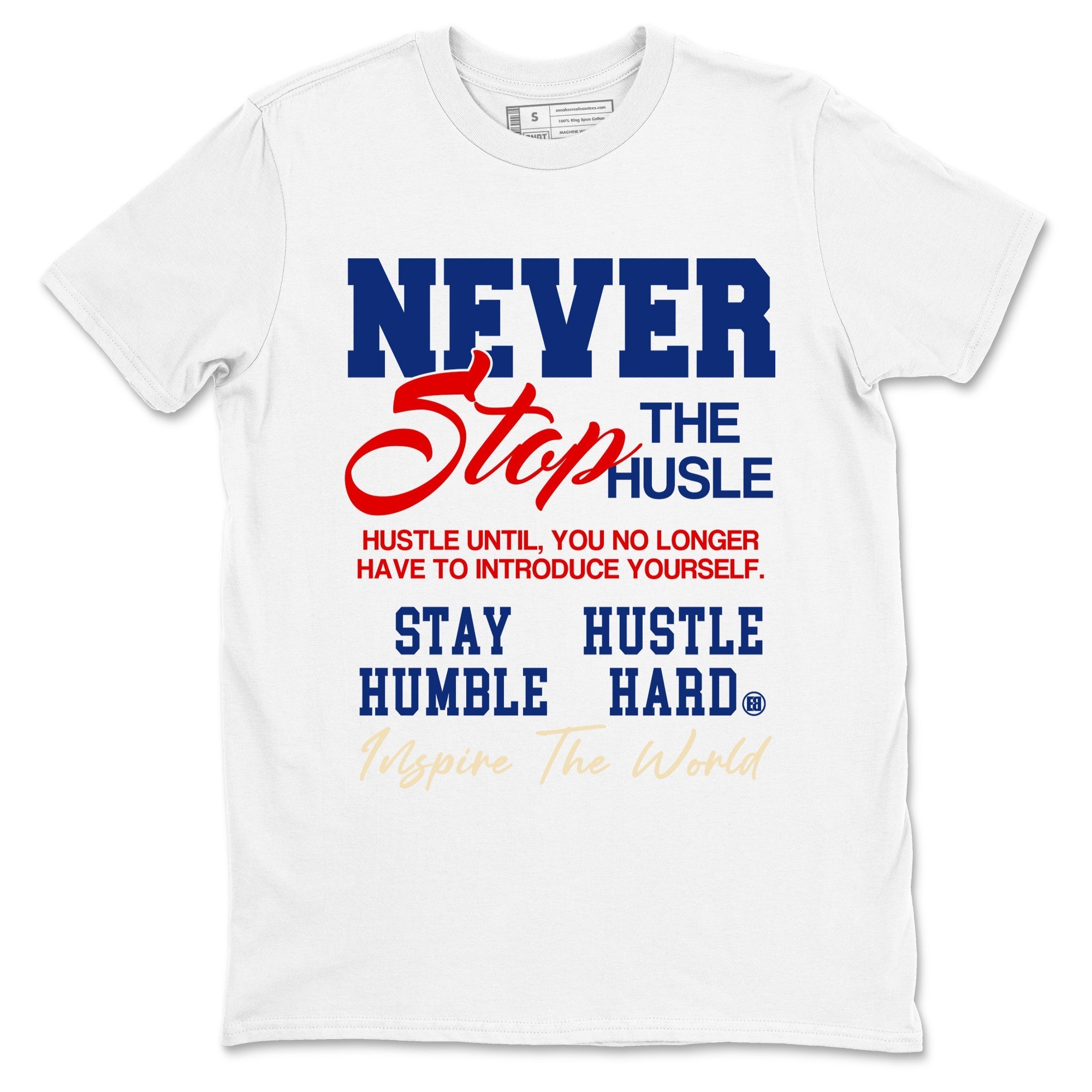 Never Stop The Hustle snkmatch Tees - Air Jordan 1 Rare Air