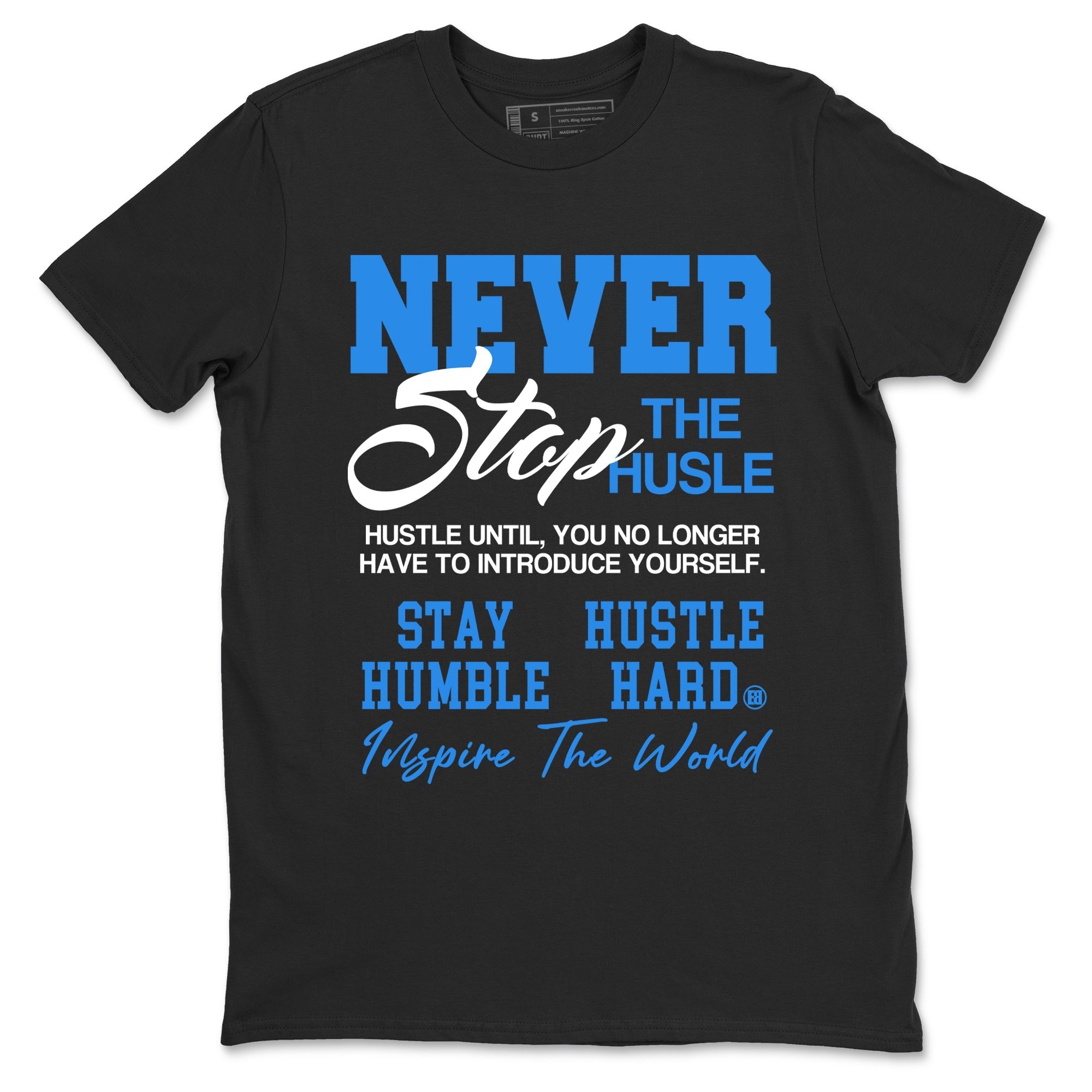 Never Stop The Hustle snkmatch Tees - Air Jordan 3 Lucky Shorts