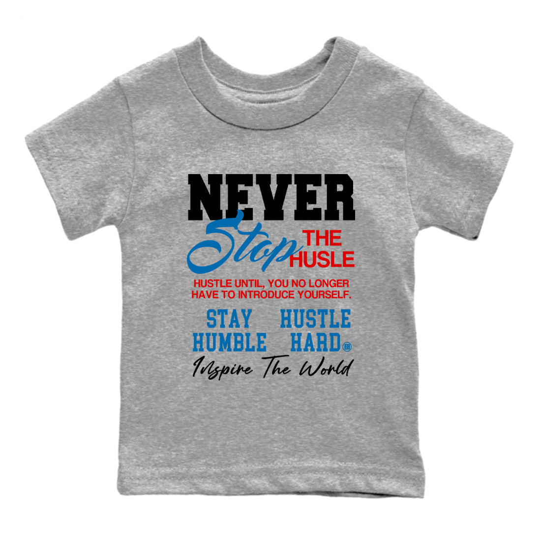 Never Stop The Hustle snkmatch Tees Kids - Air Jordan 3 Rare Air