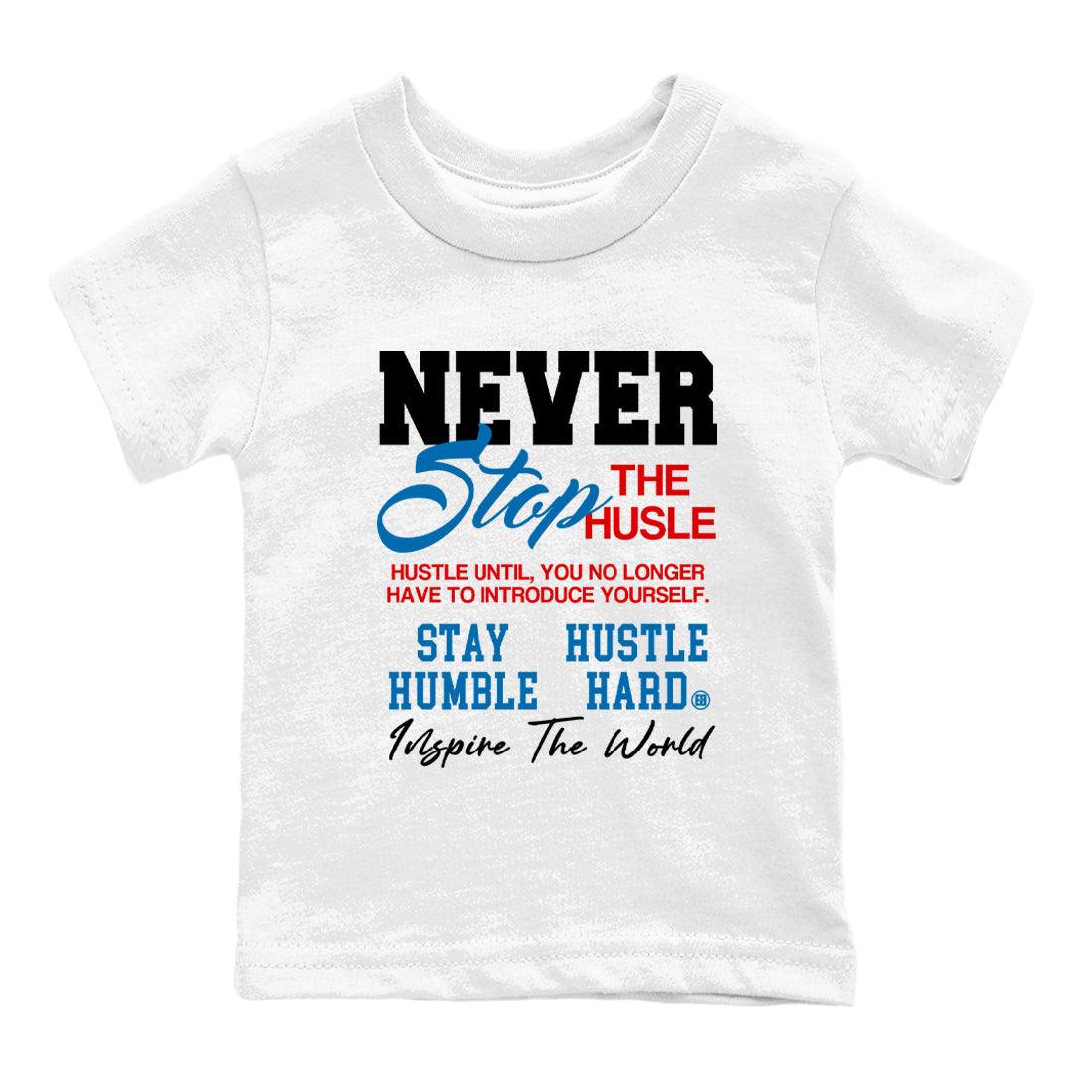Never Stop The Hustle snkmatch Tees Kids - Air Jordan 3 Rare Air