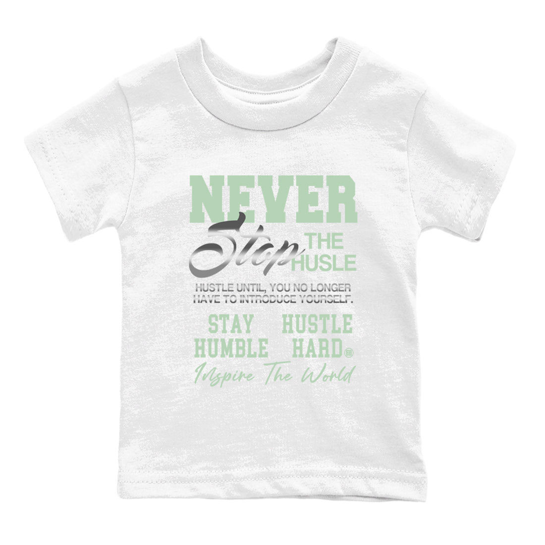 Never Stop The Hustle snkmatch Tees Kids - Air Jordan 4 Abundance