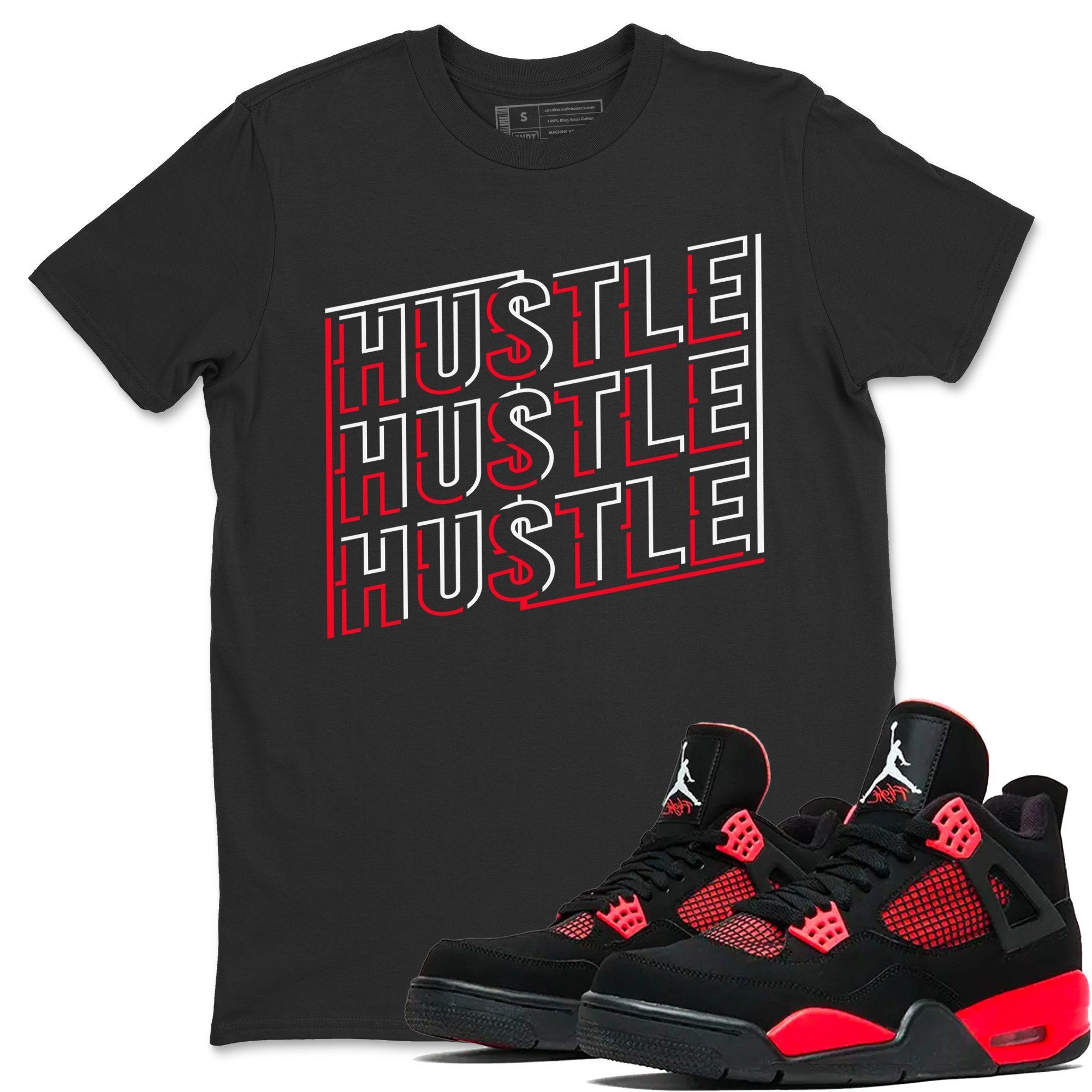 New Hustle Unisex Tops - Air Jordan 4 Red Thunder