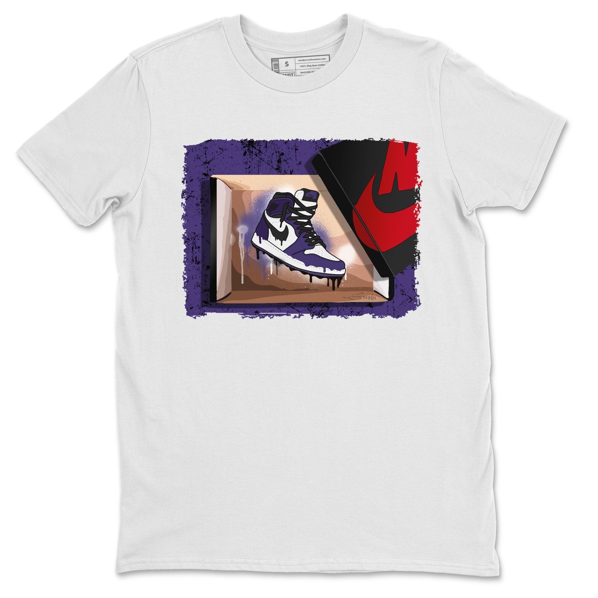 New Kicks Unisex Tops - Air Jordan 1 Court Purple