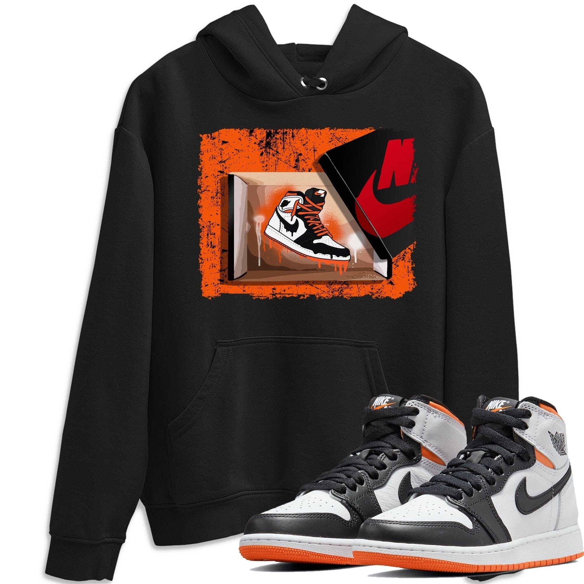 New Kicks Unisex Tops - Air Jordan 1 Electro Orange