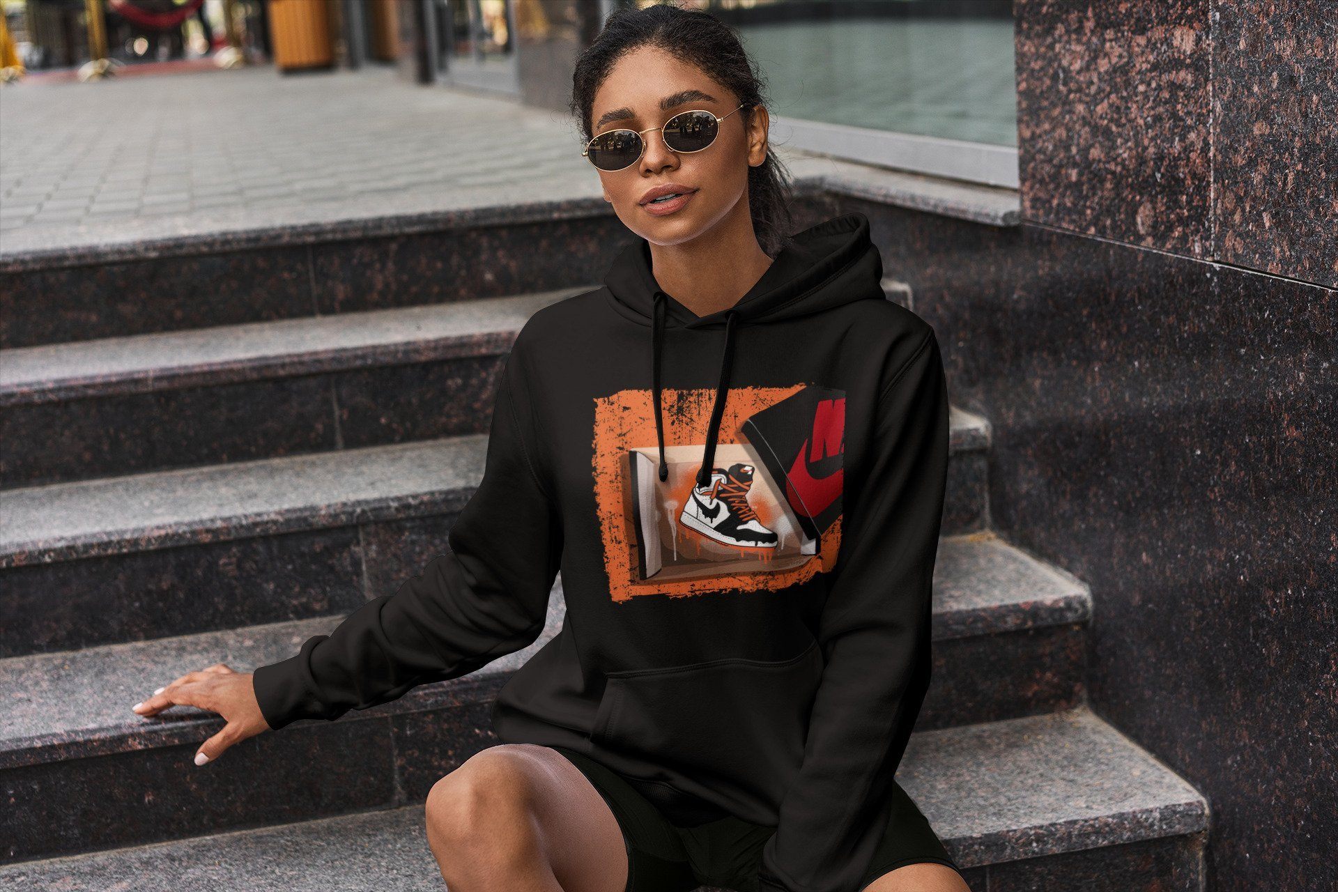 New Kicks Unisex Tops - Air Jordan 1 Electro Orange