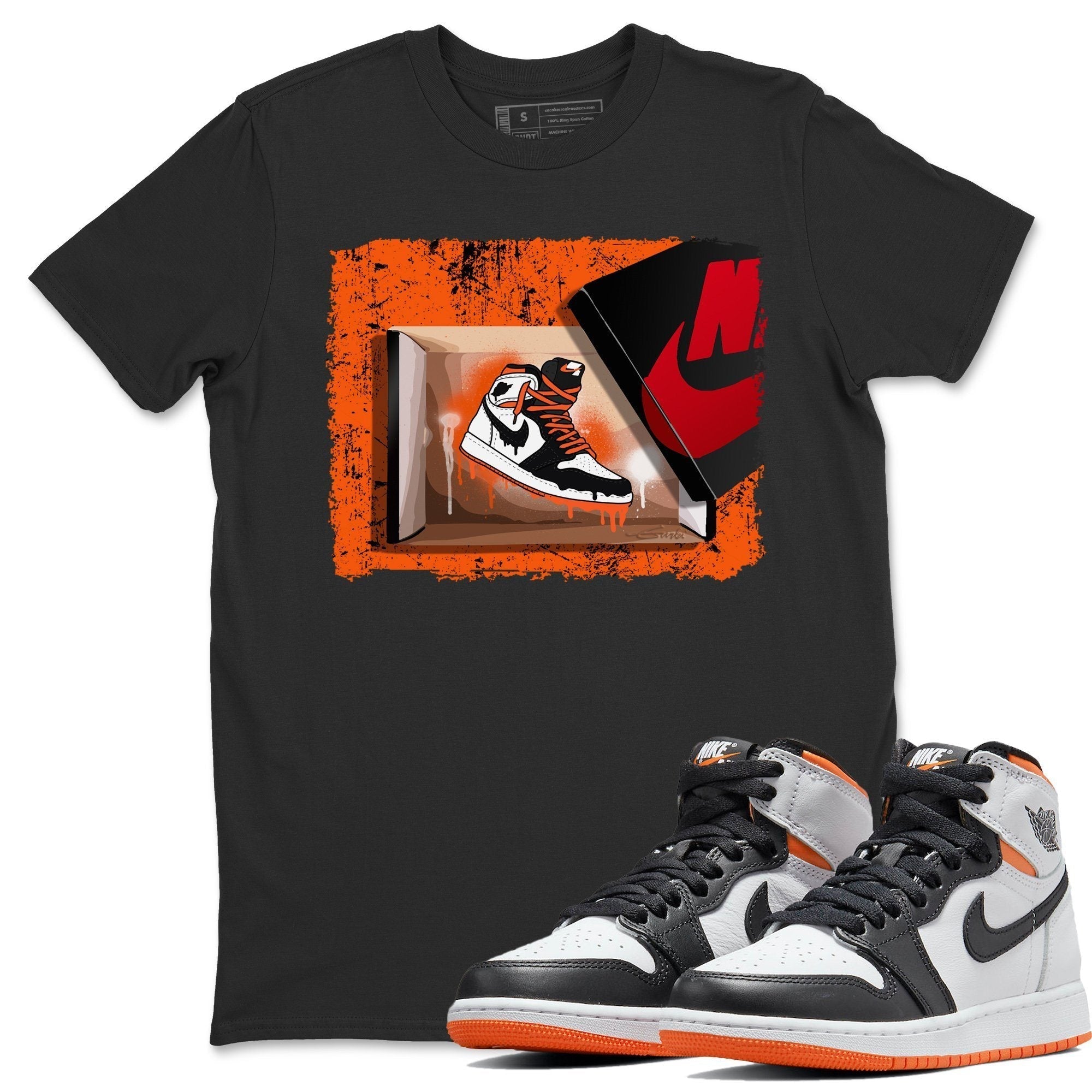 New Kicks Unisex Tops - Air Jordan 1 Electro Orange