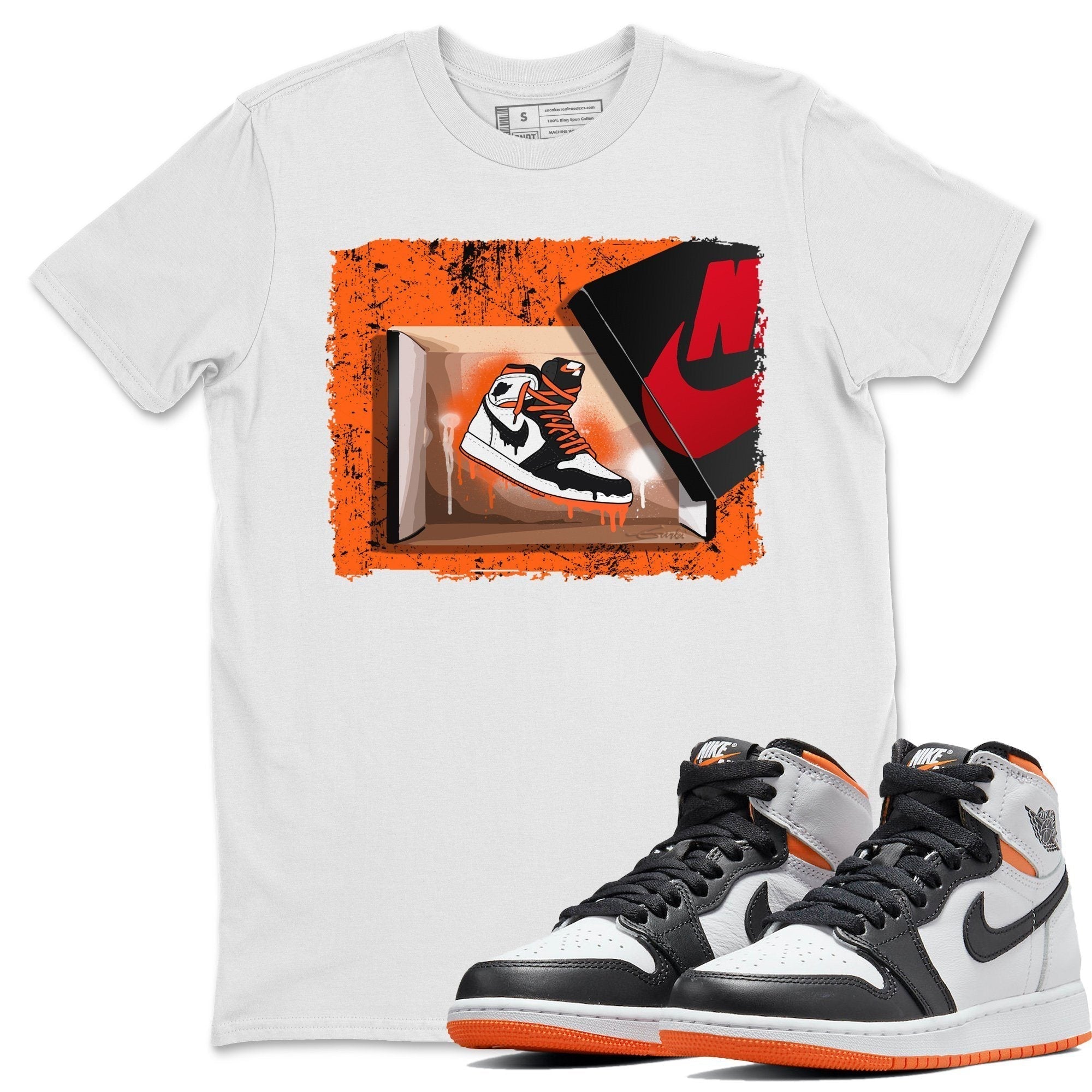 New Kicks Unisex Tops - Air Jordan 1 Electro Orange