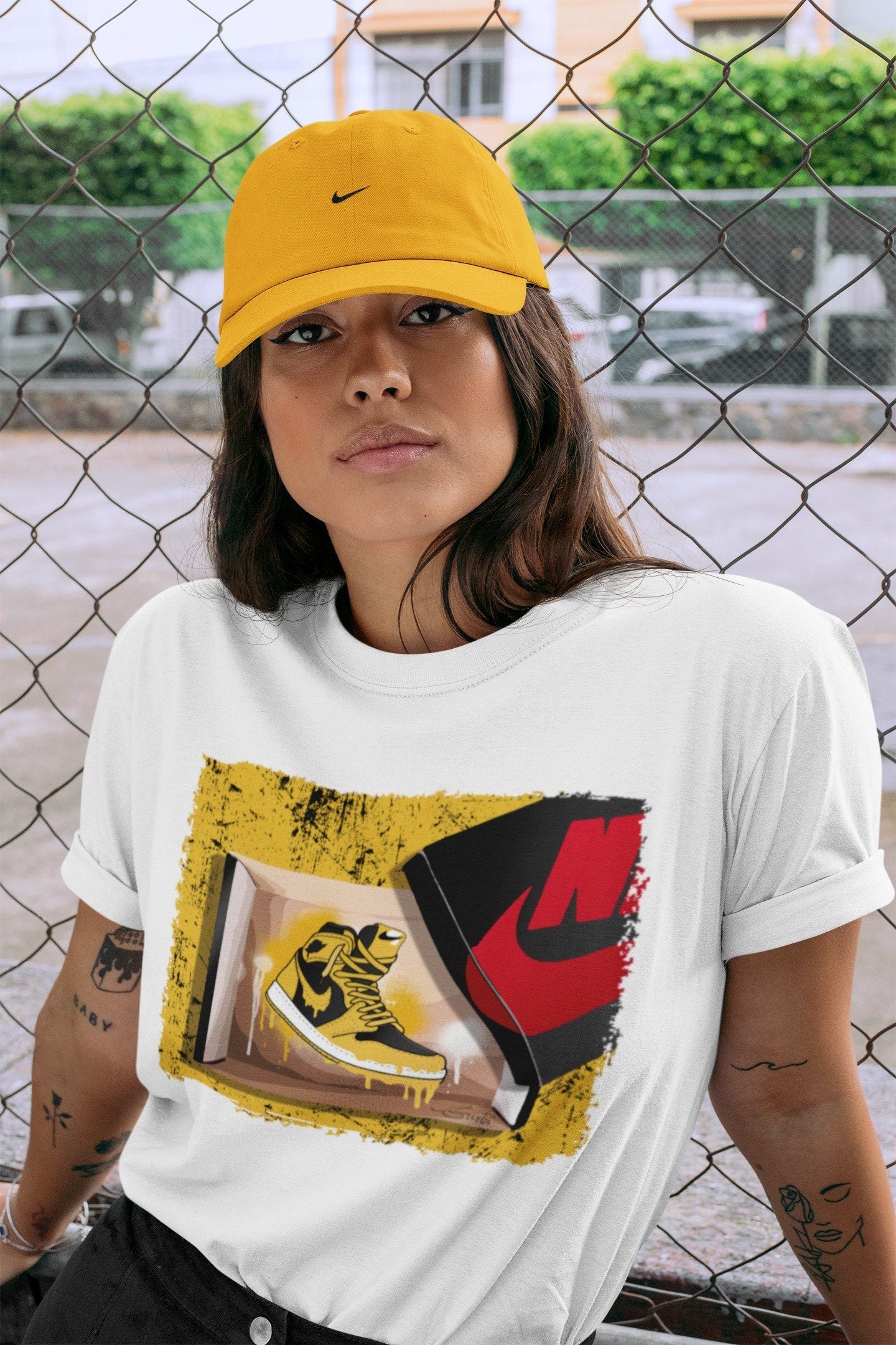 New Kicks Unisex Tops - Air Jordan 1 Pollen