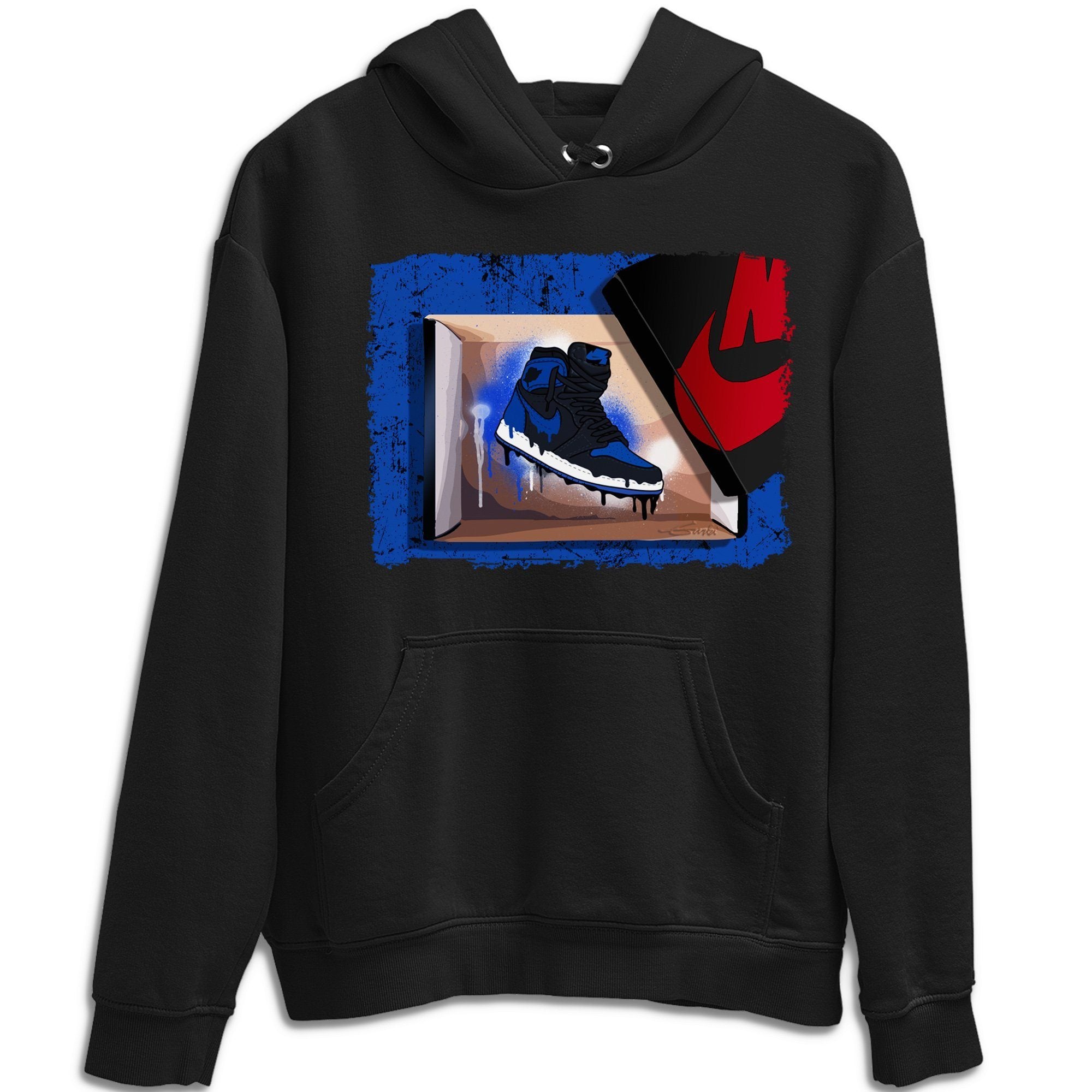 New Kicks Unisex Tops - Air Jordan 1 Royal Black