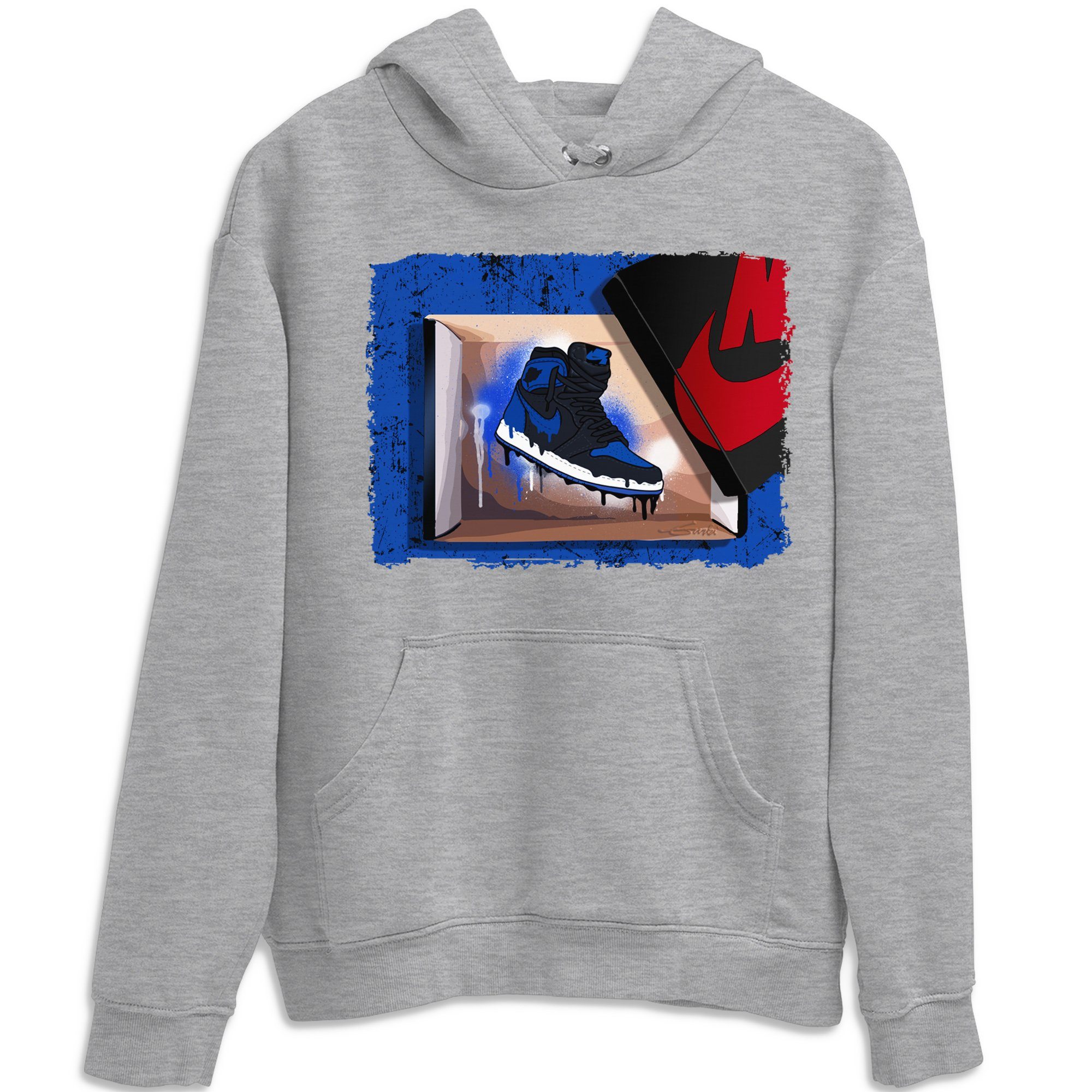 New Kicks Unisex Tops - Air Jordan 1 Royal Black
