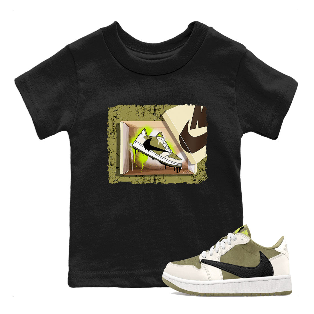 New Kicks snkmatch Tee Kids - Air Jordan 1 Travis Scott Golf