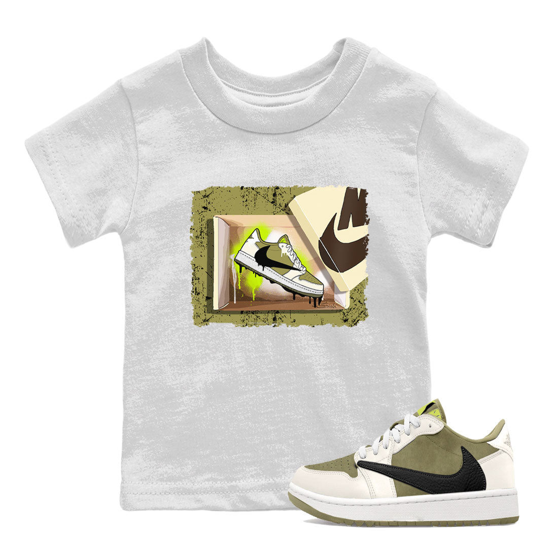 New Kicks snkmatch Tee Kids - Air Jordan 1 Travis Scott Golf