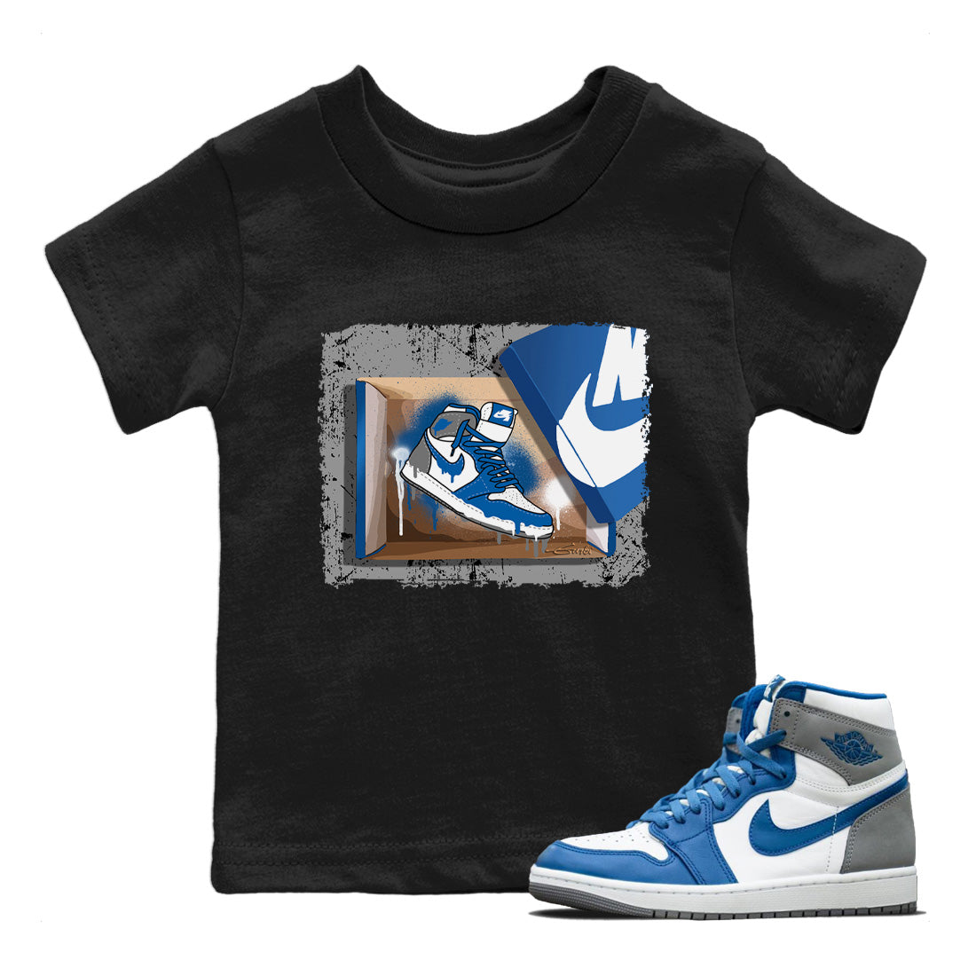 New Kicks Kids Tops - Air Jordan 1 True Blue