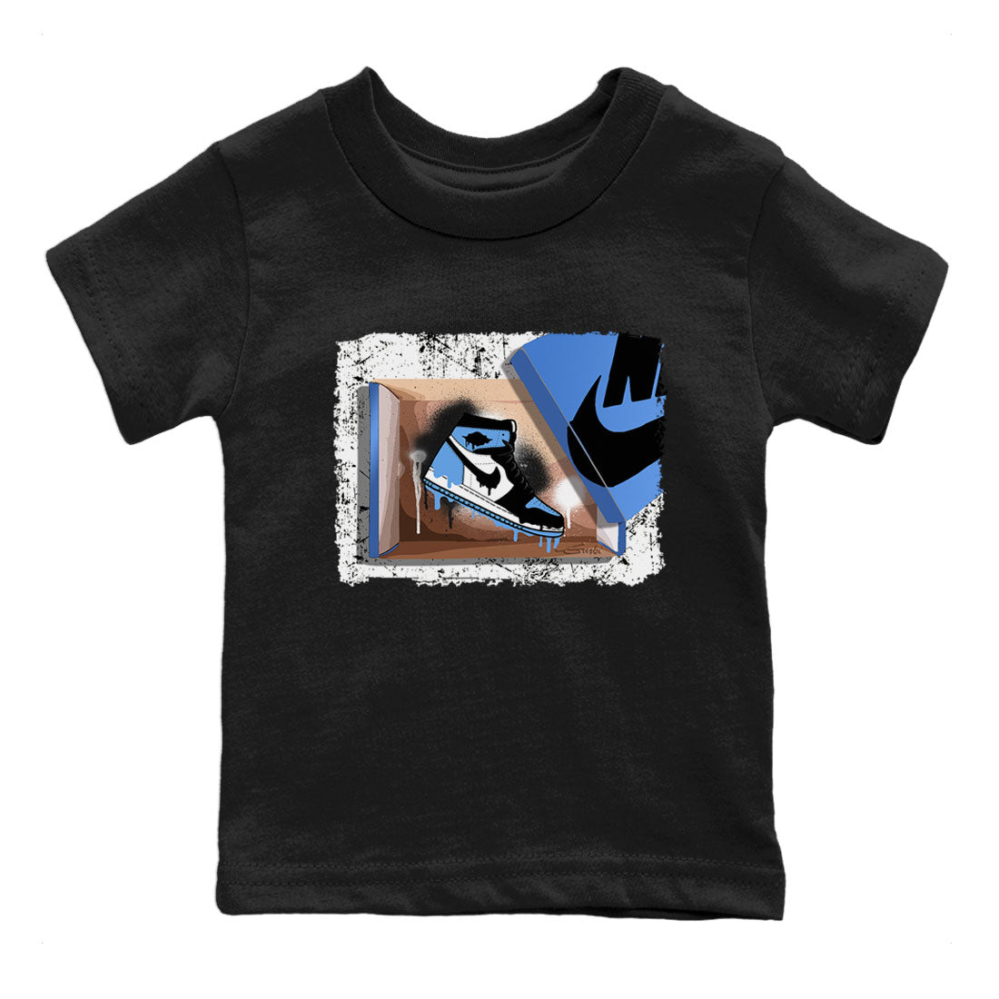 New Kicks snkmatch Tee Kids - Air Jordan 1 UNC Toe