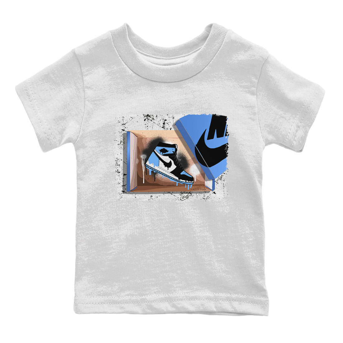 New Kicks snkmatch Tee Kids - Air Jordan 1 UNC Toe