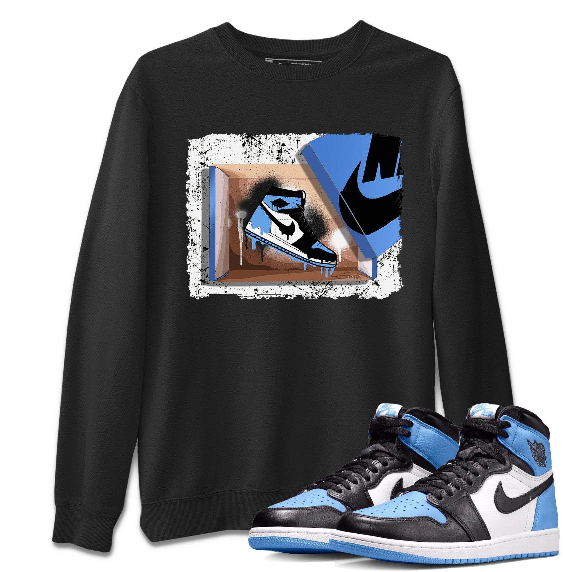 New Kicks snkmatch Tee - Air Jordan 1 UNC Toe