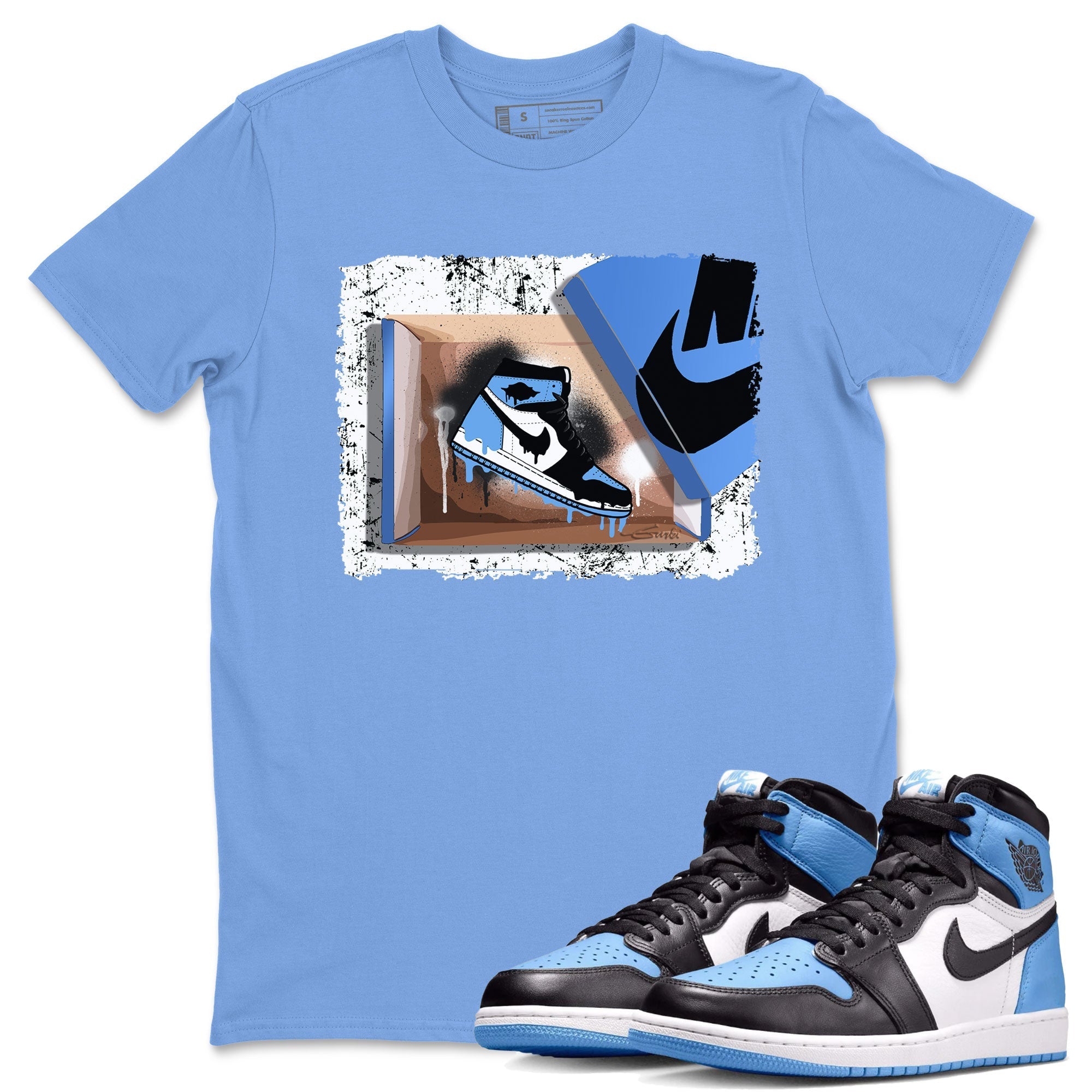New Kicks snkmatch Tee - Air Jordan 1 UNC Toe