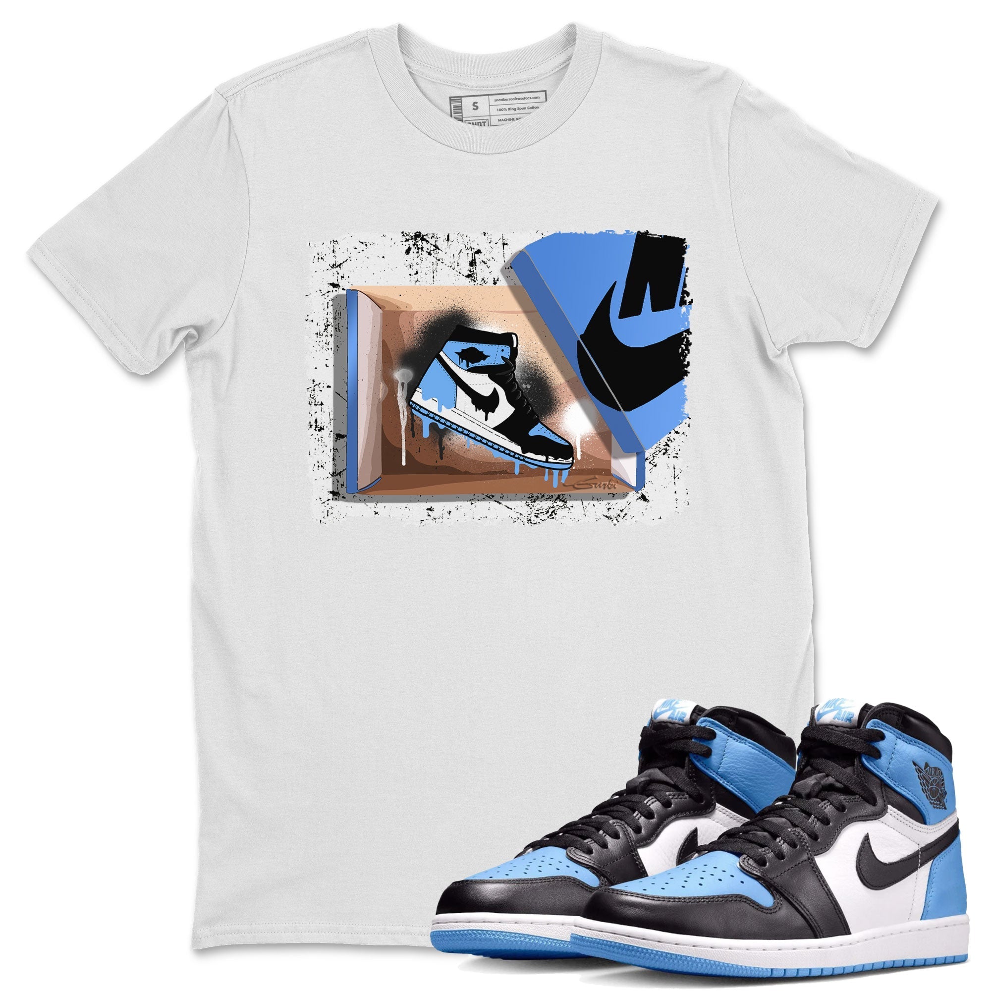 New Kicks snkmatch Tee - Air Jordan 1 UNC Toe