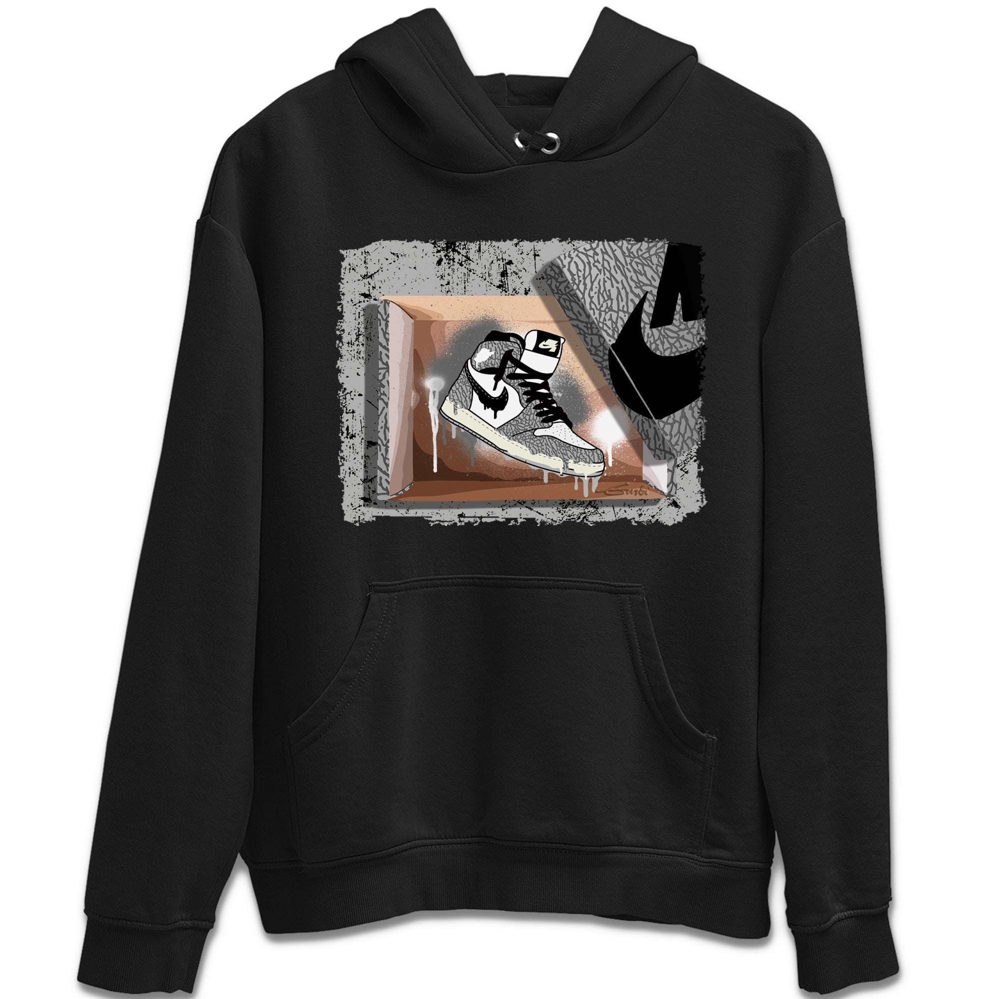 New Kicks Unisex Tops - Air Jordan 1 White Cement
