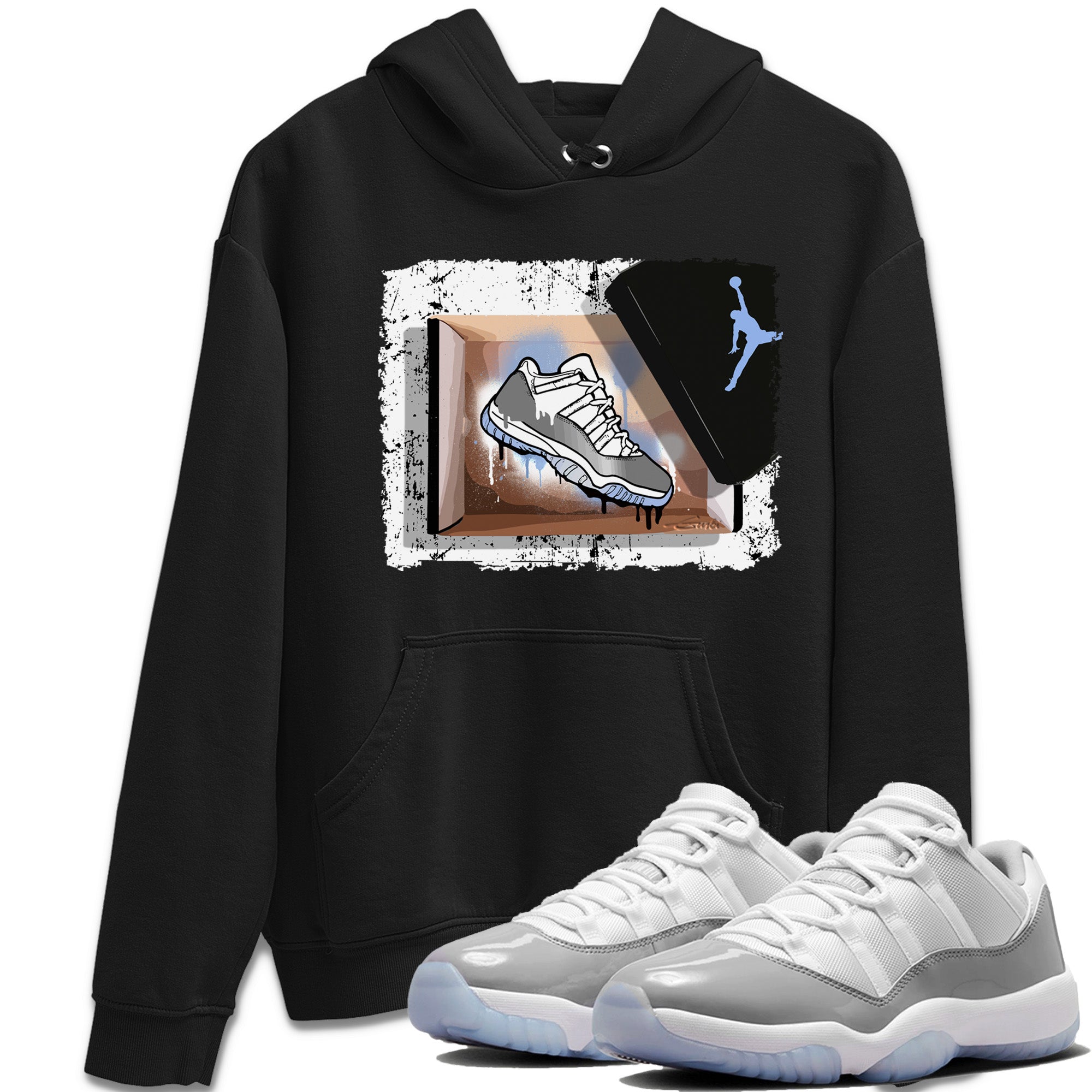 New Kicks Unisex Tops - Air Jordan 11 White Cement