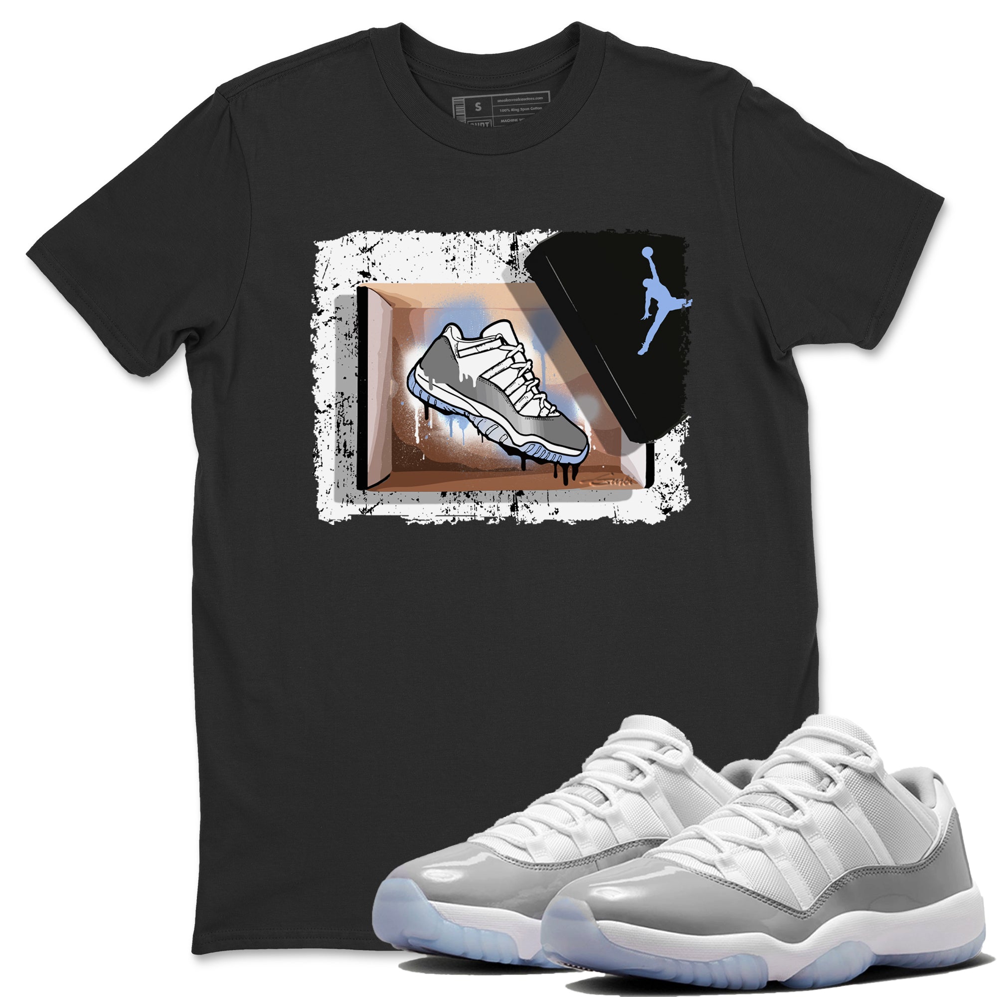 New Kicks Unisex Tops - Air Jordan 11 White Cement