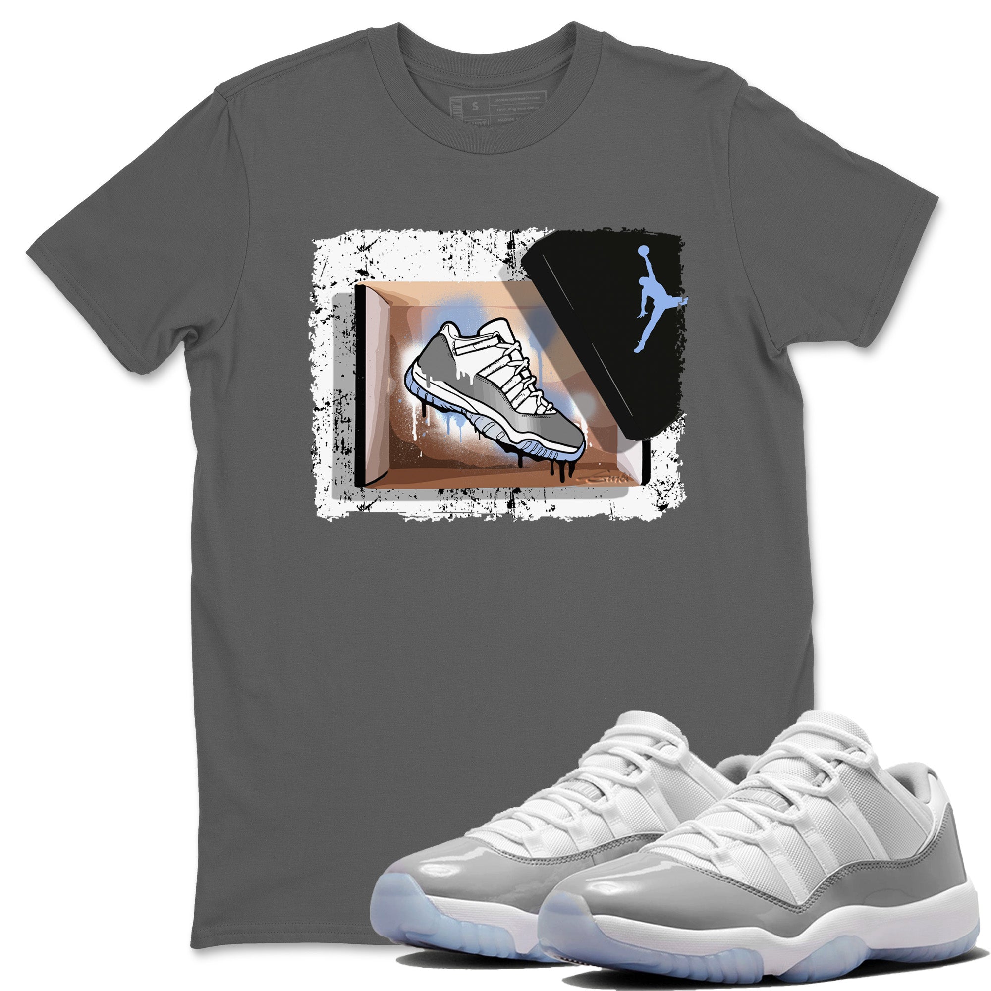 New Kicks Unisex Tops - Air Jordan 11 White Cement