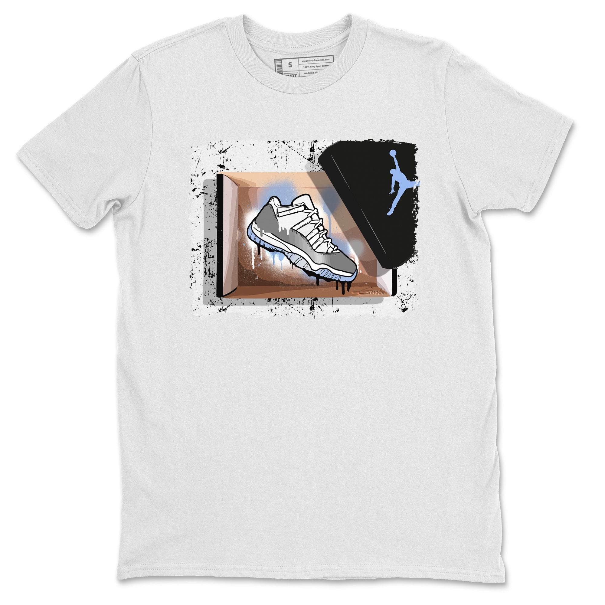 New Kicks Unisex Tops - Air Jordan 11 White Cement