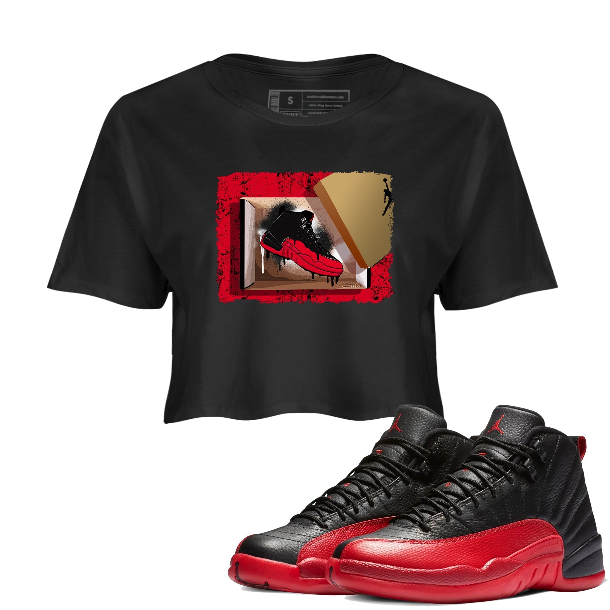 New Kicks snkmatch Women's Top - Air Jordan 12 Flu Game