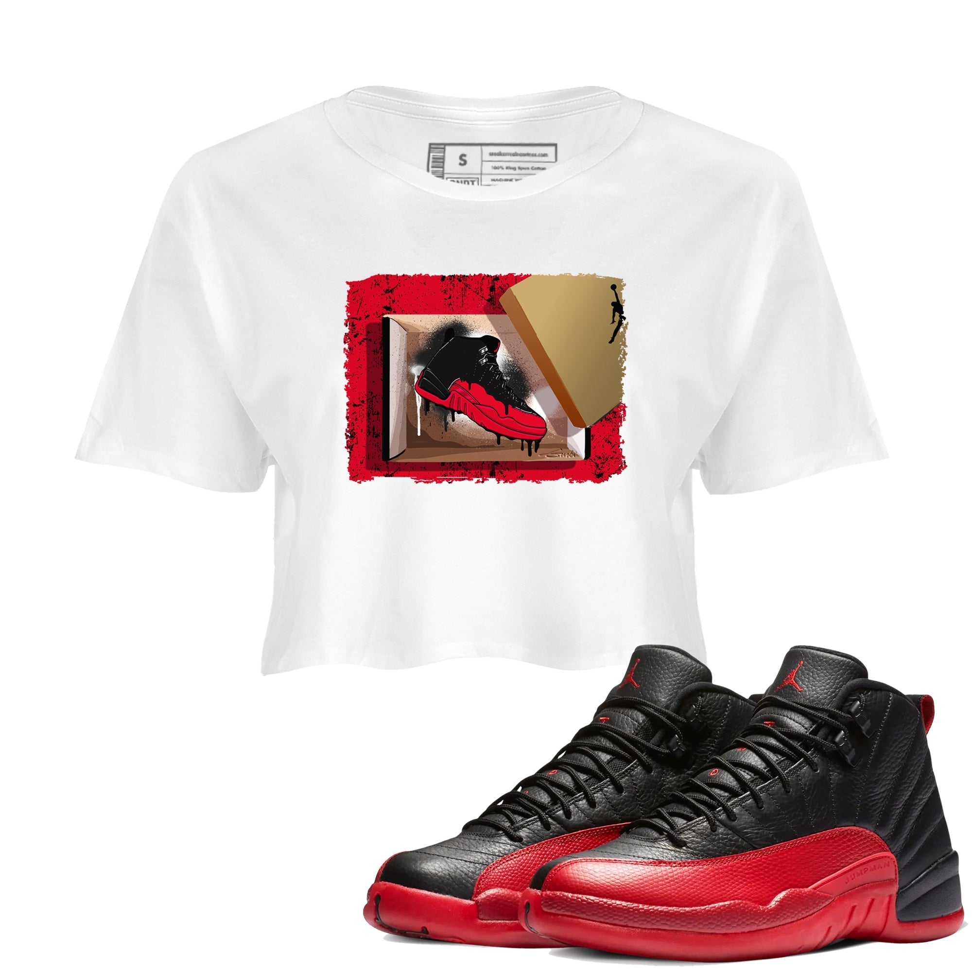 New Kicks snkmatch Women's Top - Air Jordan 12 Flu Game