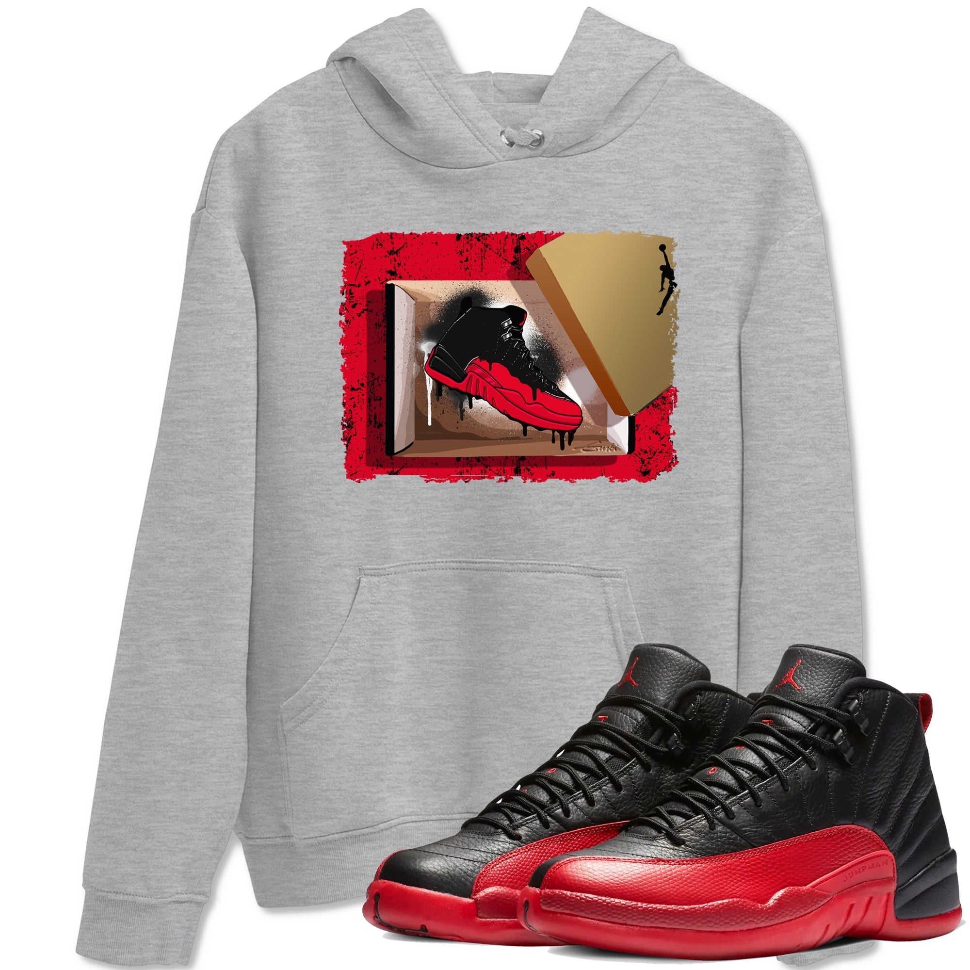 New Kicks snkmatch Tees - Air Jordan 12 Flu Game
