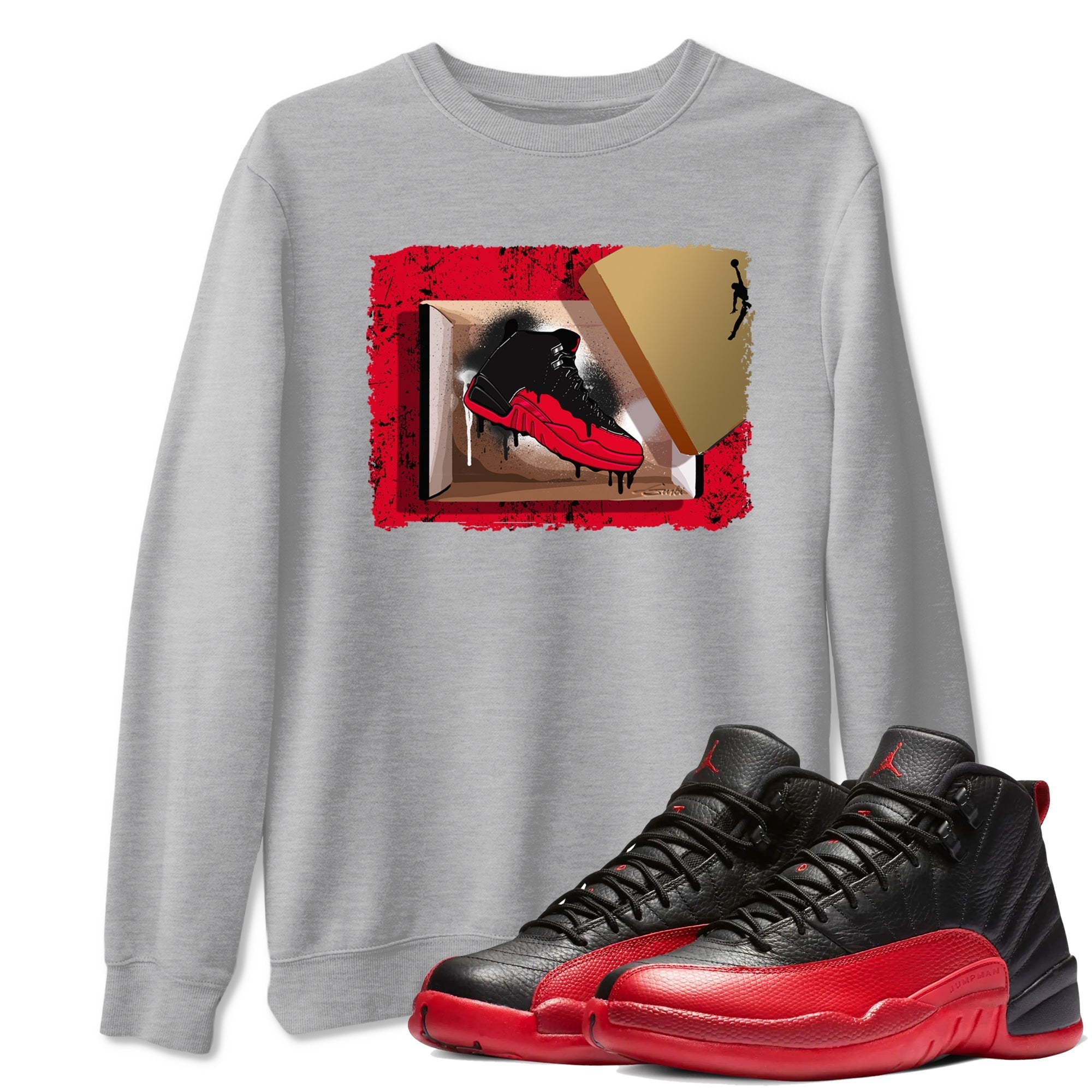 New Kicks snkmatch Tees - Air Jordan 12 Flu Game