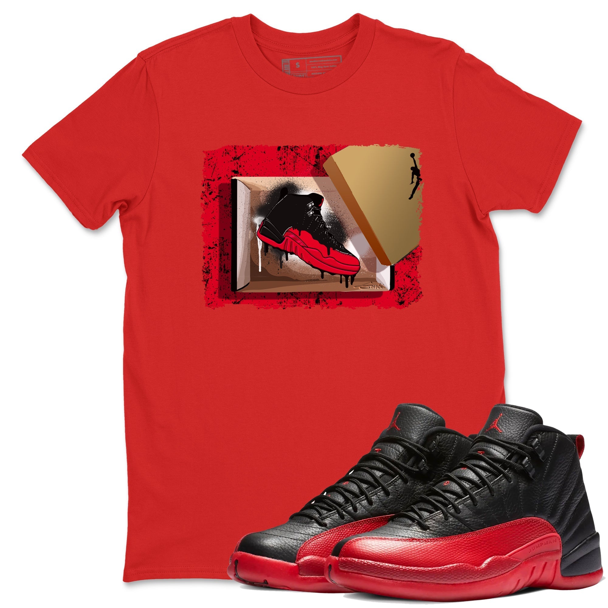 New Kicks snkmatch Tees - Air Jordan 12 Flu Game
