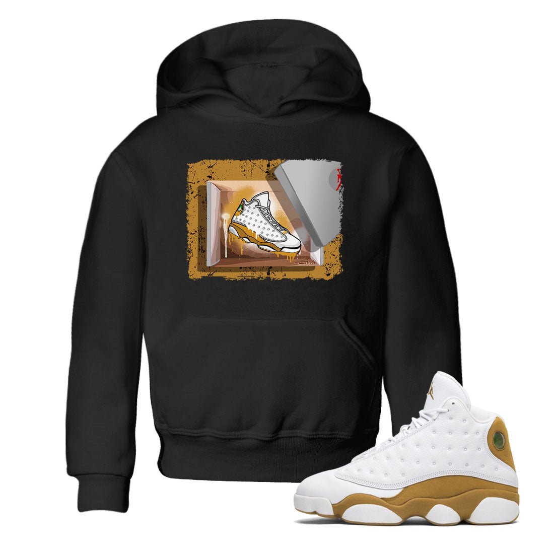 New Kicks snkmatch Tee Kids - Air Jordan 13 Wheat