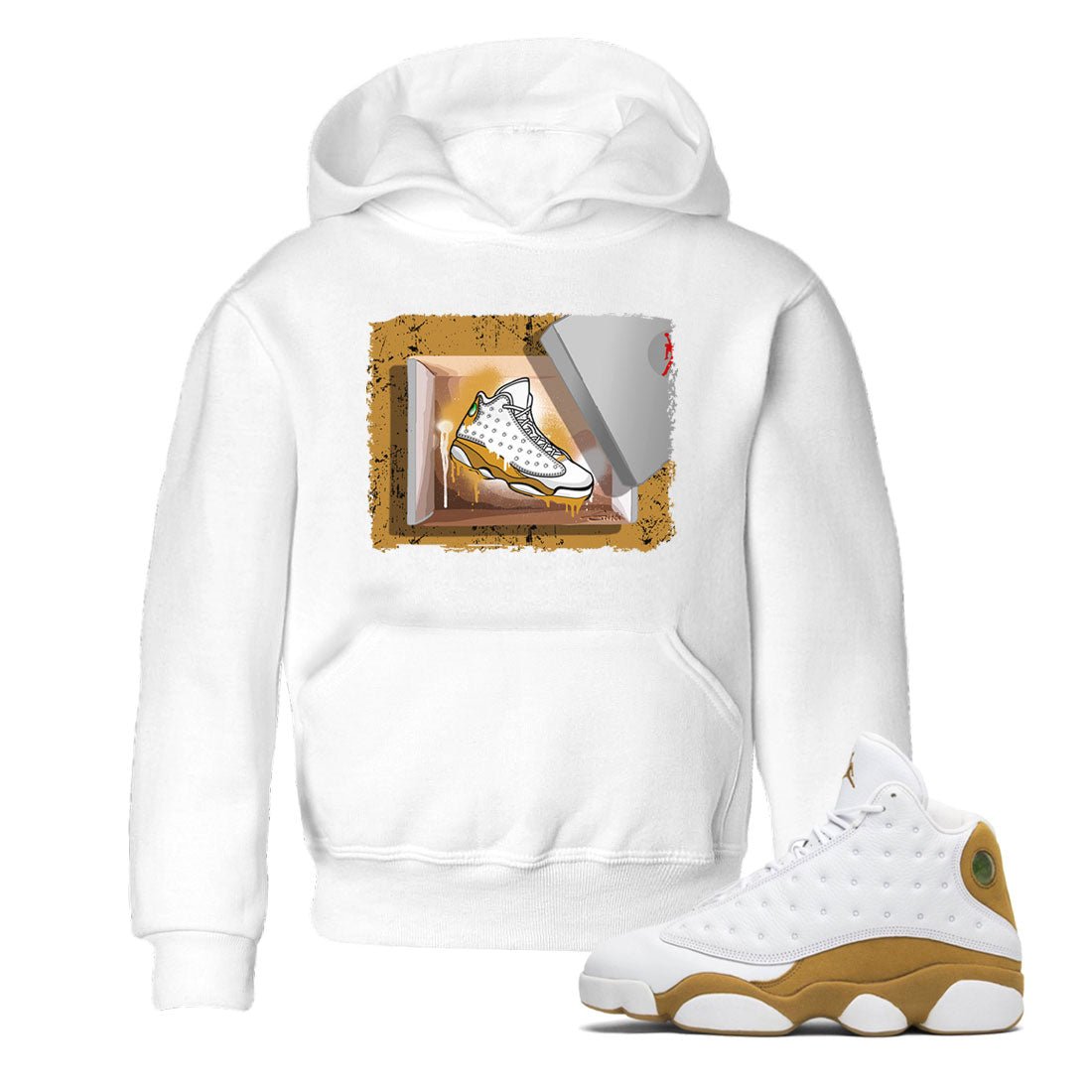 New Kicks snkmatch Tee Kids - Air Jordan 13 Wheat