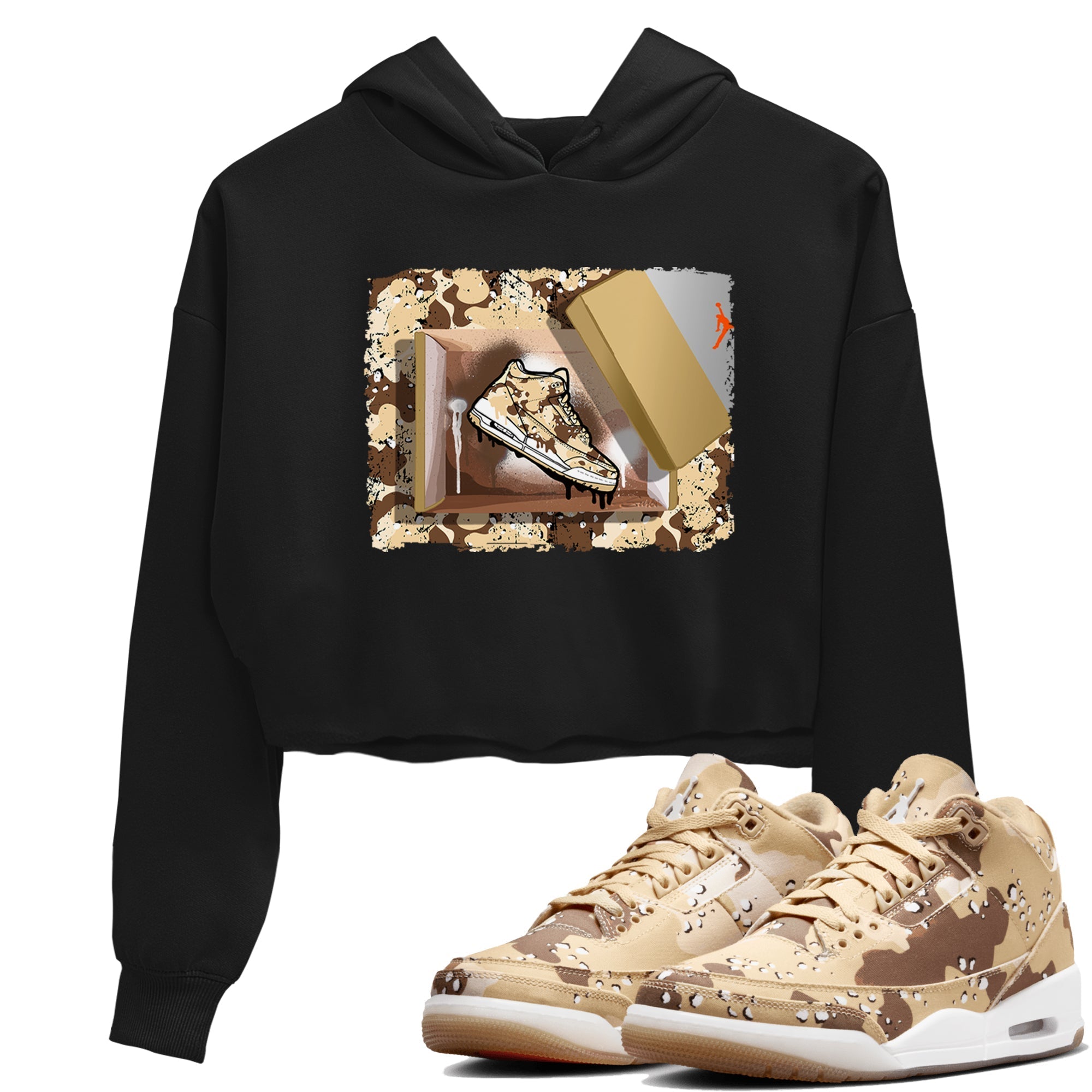 New Kicks snkmatch Women's Top - Air Jordan 3 Desert Camo