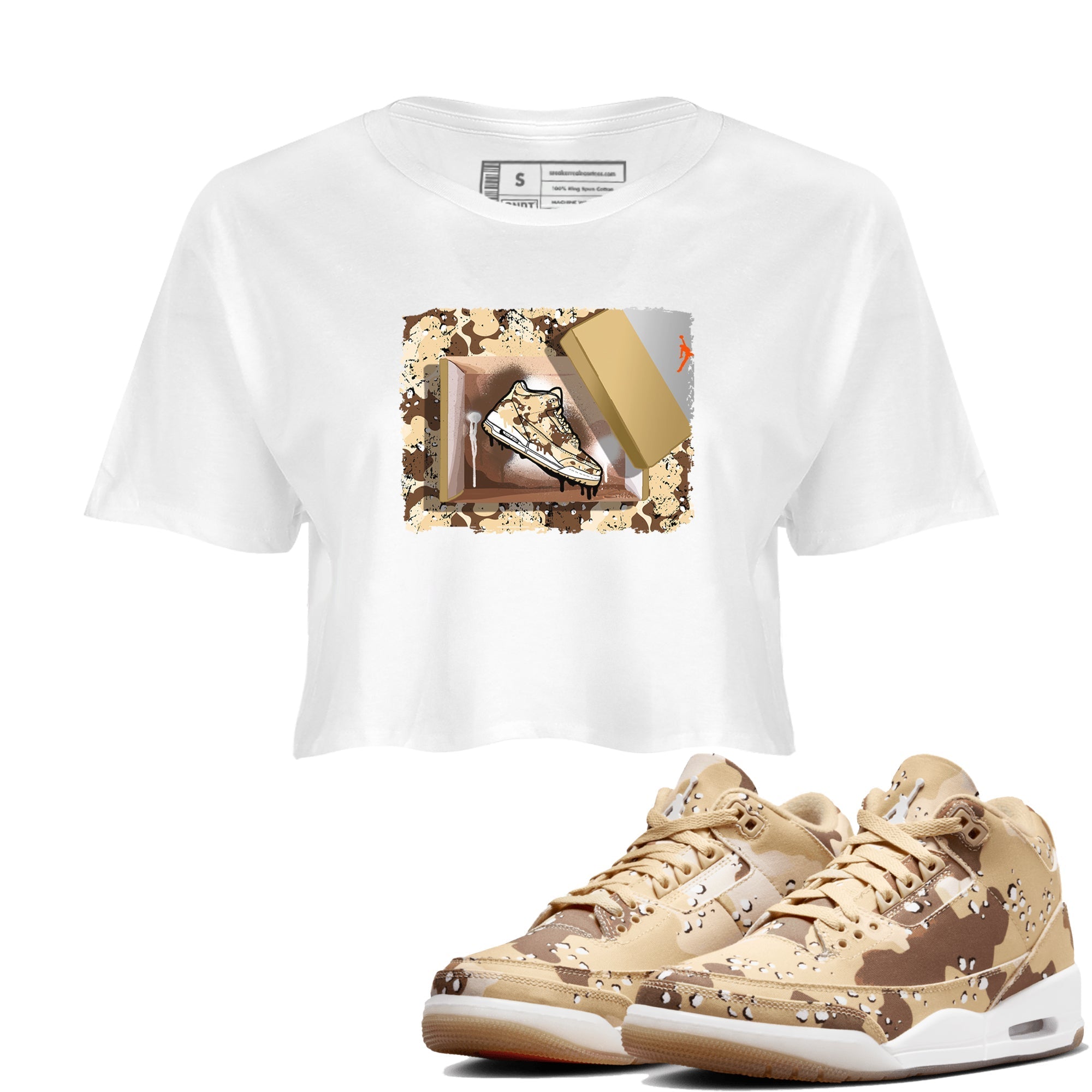New Kicks snkmatch Women's Top - Air Jordan 3 Desert Camo