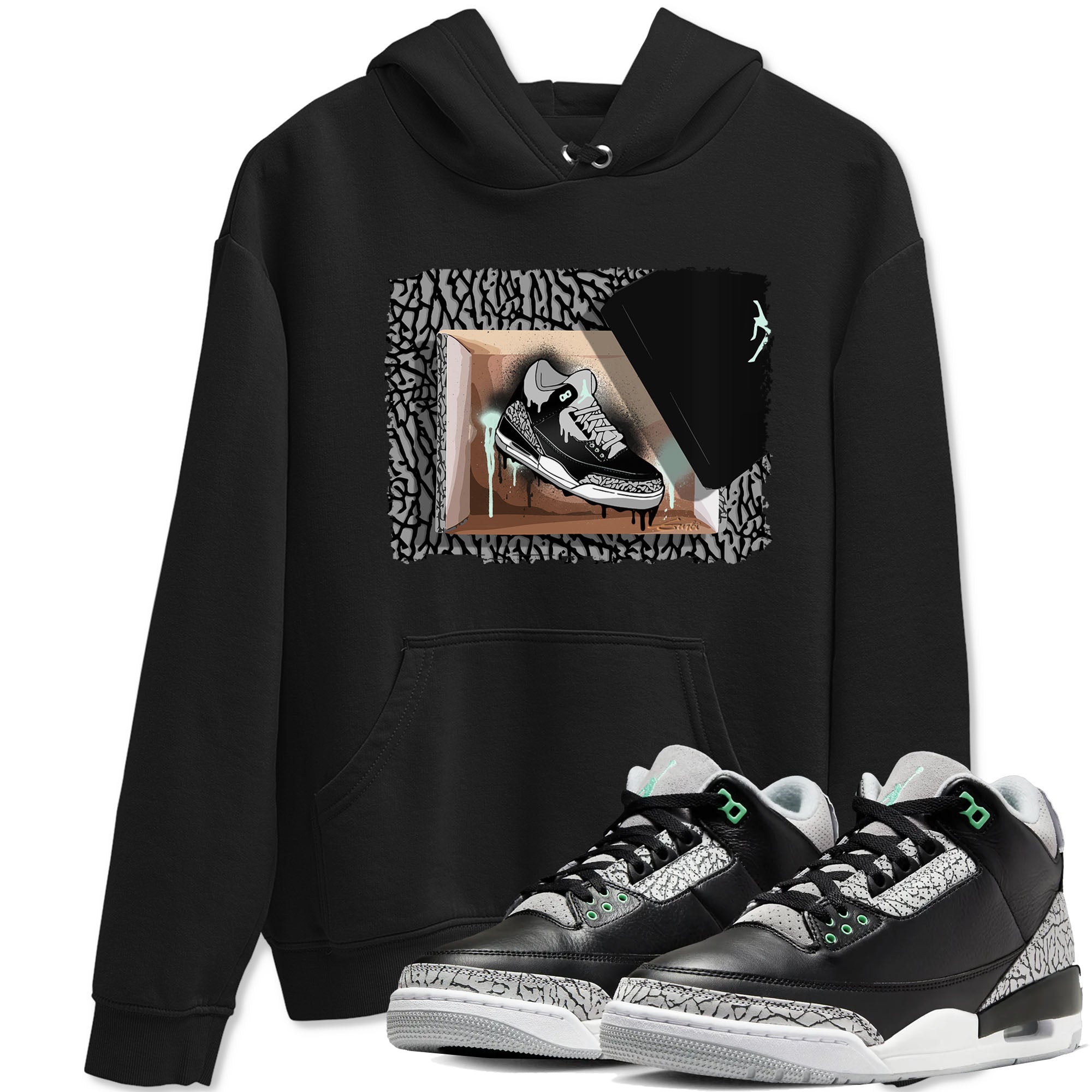 New Kicks snkmatch Tees - Air Jordan 3 Green Glow