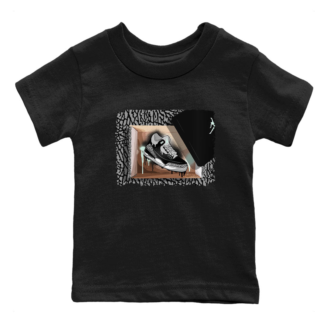 New Kicks snkmatch Tees Kids - Air Jordan 3 Green Glow