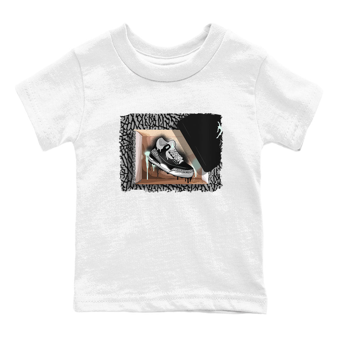 New Kicks snkmatch Tees Kids - Air Jordan 3 Green Glow