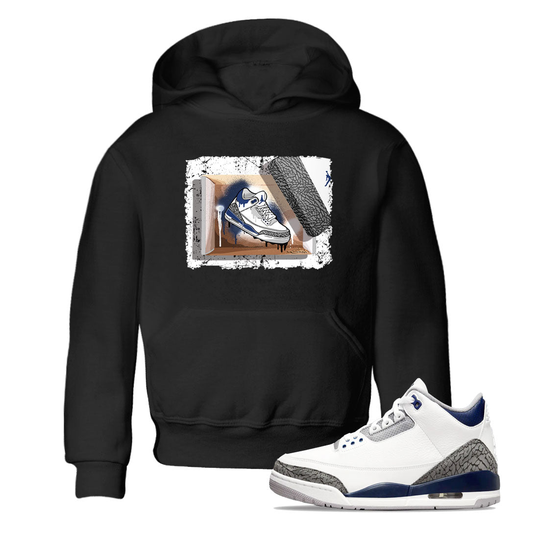 New Kicks snkmatch Tees Kids - Air Jordan 3 Midnight Navy 2023