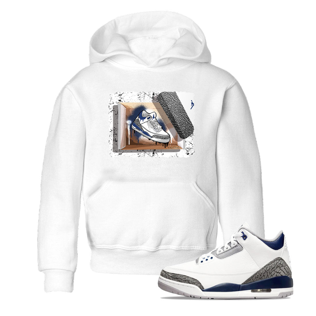 New Kicks snkmatch Tees Kids - Air Jordan 3 Midnight Navy 2023