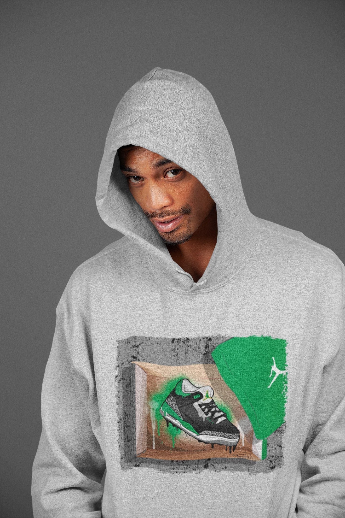 New Kicks Unisex Tops - Air Jordan 3 Pine Green