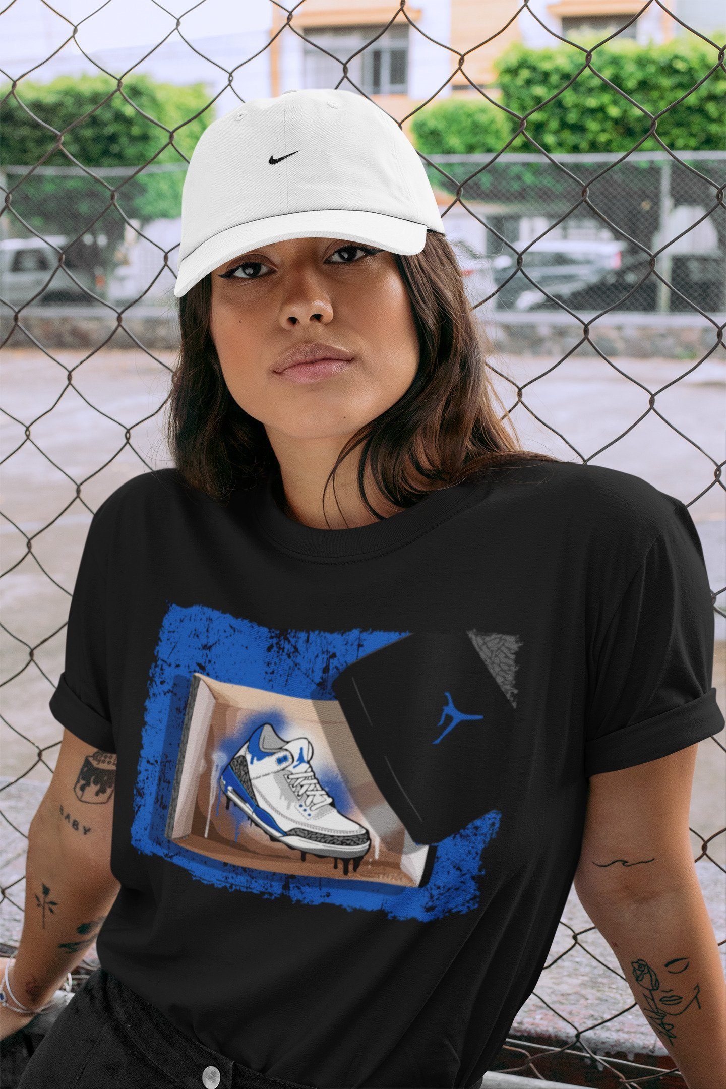 New Kicks Unisex Tops - Air Jordan 3 Racer Blue