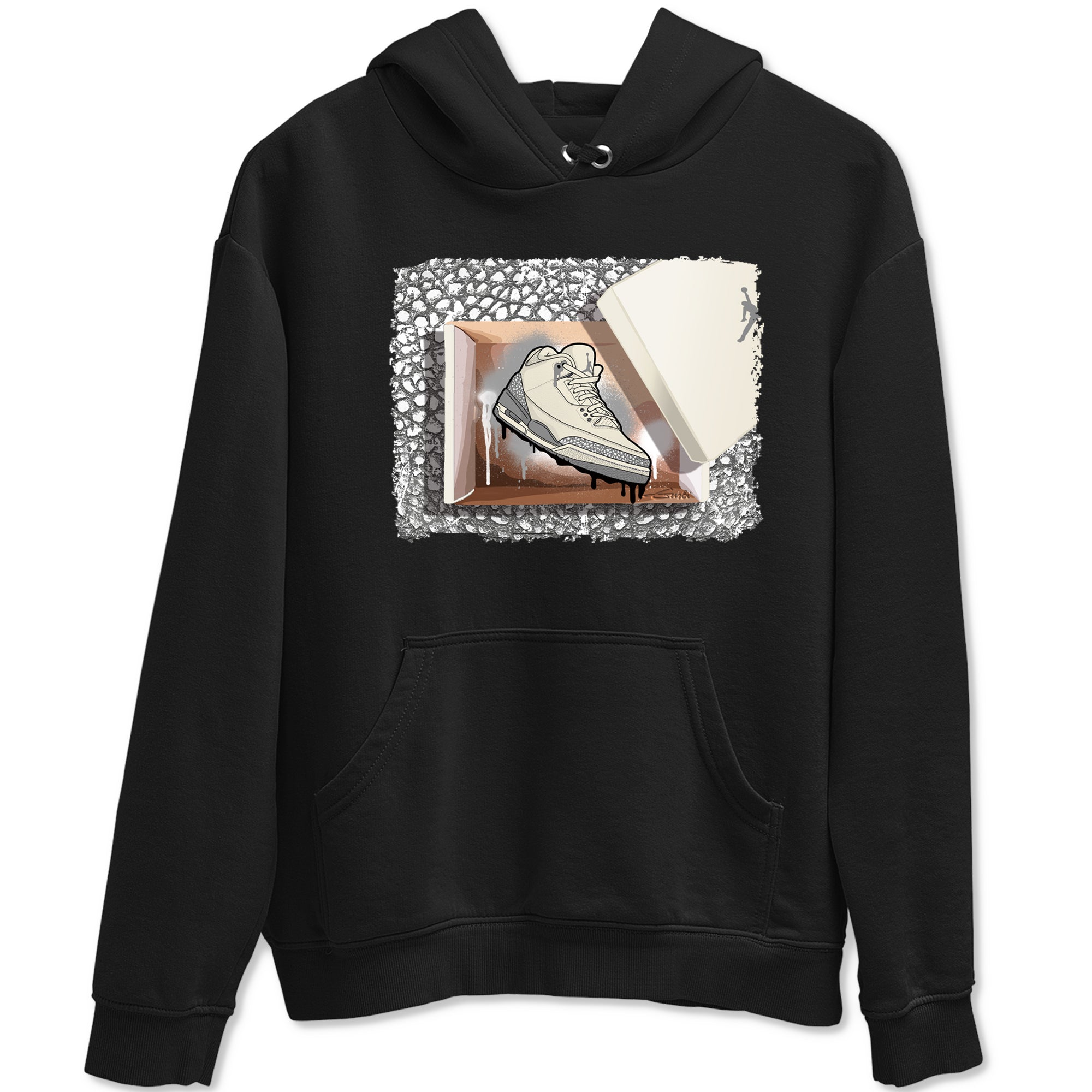New Kicks snkmatch Tees - Air Jordan 3 Sail and Cement Grey